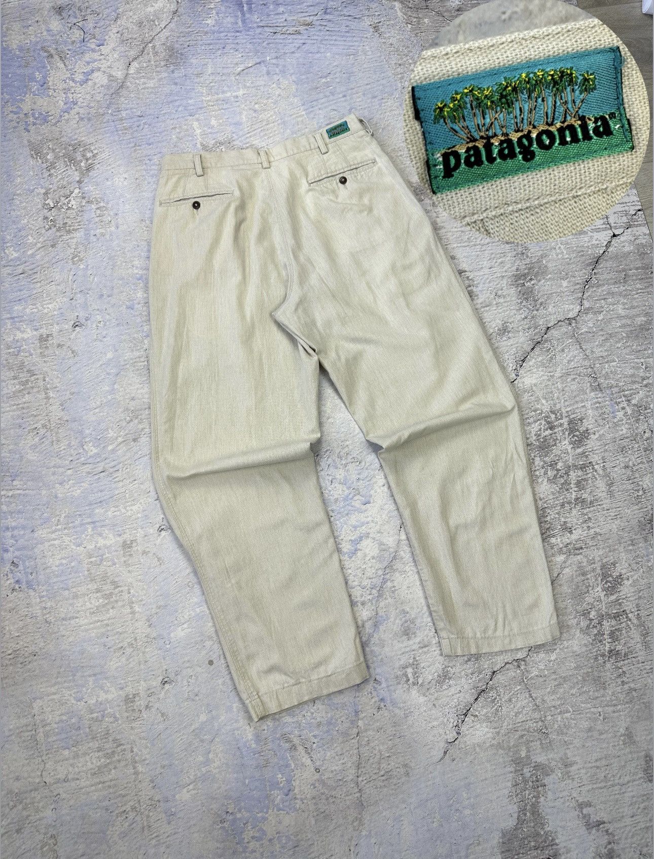 Patagonia × Vintage Patagonia Rare Tropics Logo relaxed fit chino pants mens Size US 36 / EU 52 - 1 Thumbnail
