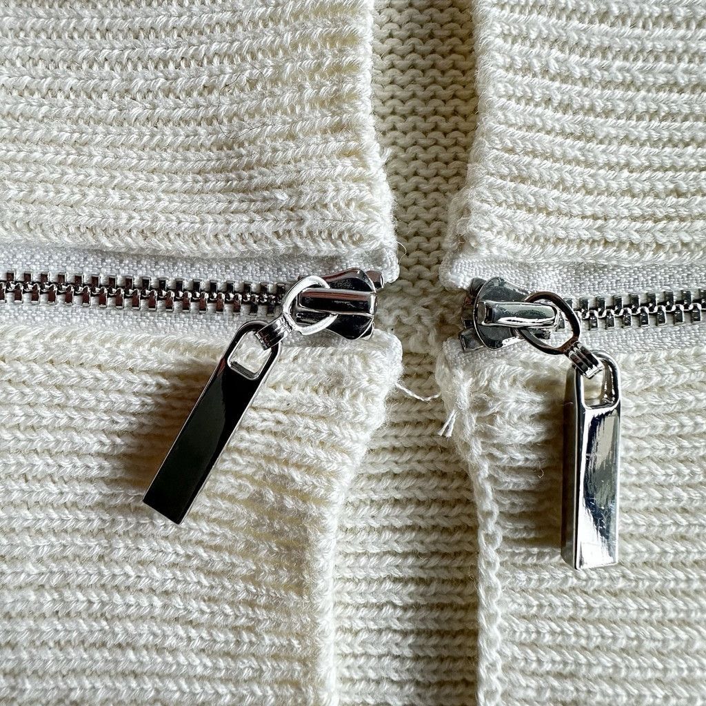 DKNY DKNY White Cotton Open Cardigan Size Medium Zipper Detail Size M / US 6-8 / IT 42-44 - 7 Thumbnail
