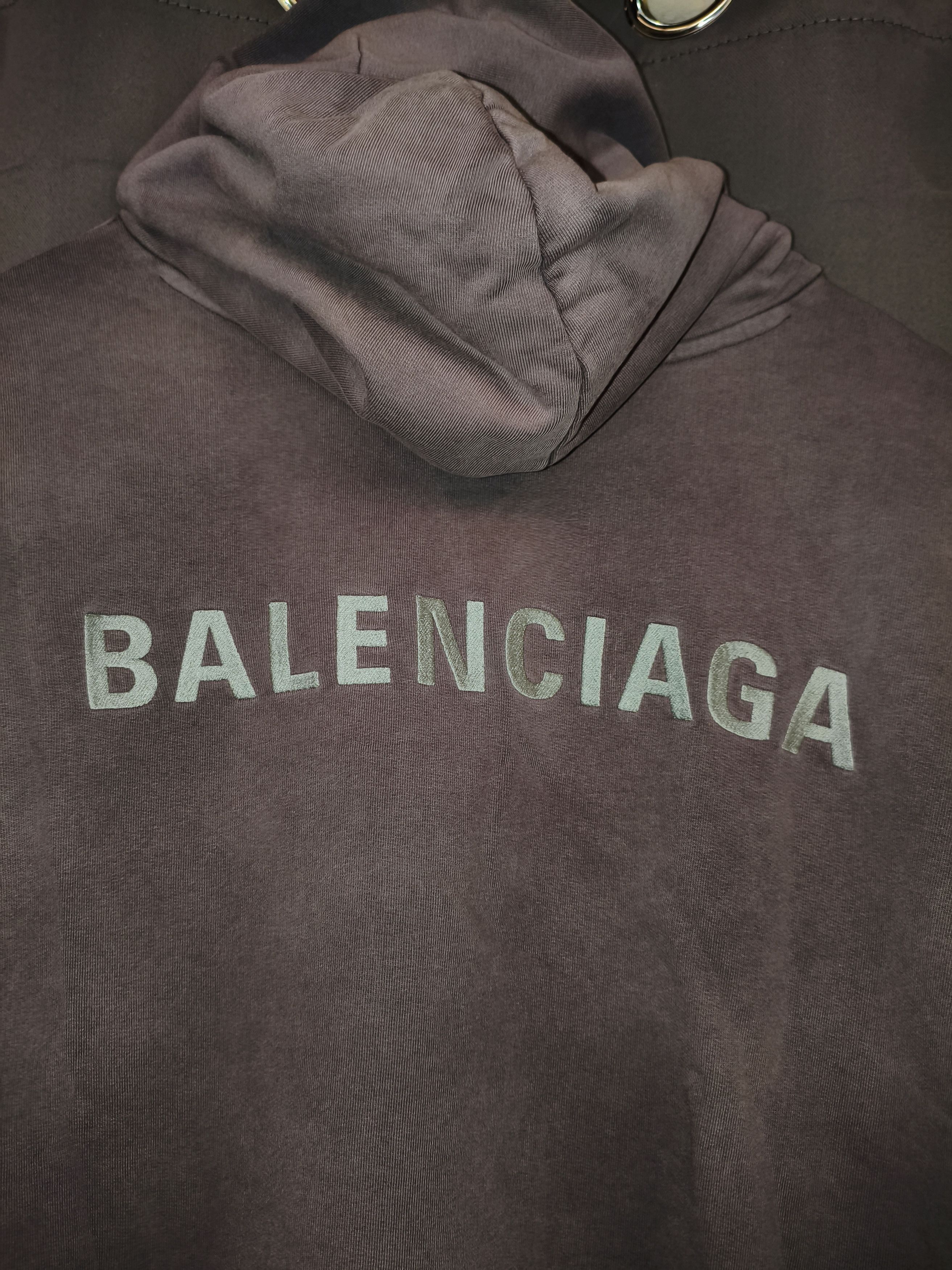 Balenciaga Balenciaga Embroidered Classic Logo Faded Purple Gray Size US XXL / EU 58 / 5 - 7 Thumbnail