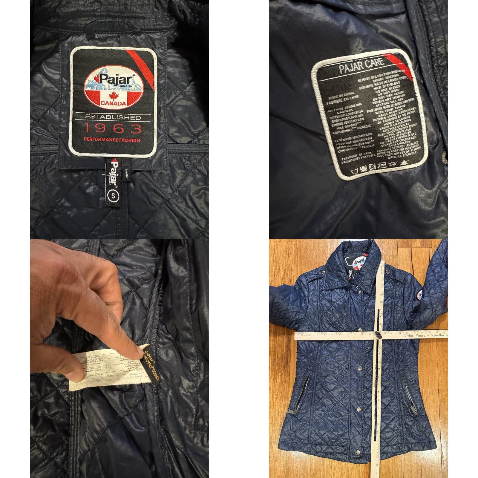 Pajar PAJAR CANADA DUPONT QUILTED Women'S Jacket Size Small - Black, Down Puffer, Nylon Shell, Faux Fur Trim, Zip Closure, Regular, Women Size S / US 4 / IT 40 - 9 Thumbnail
