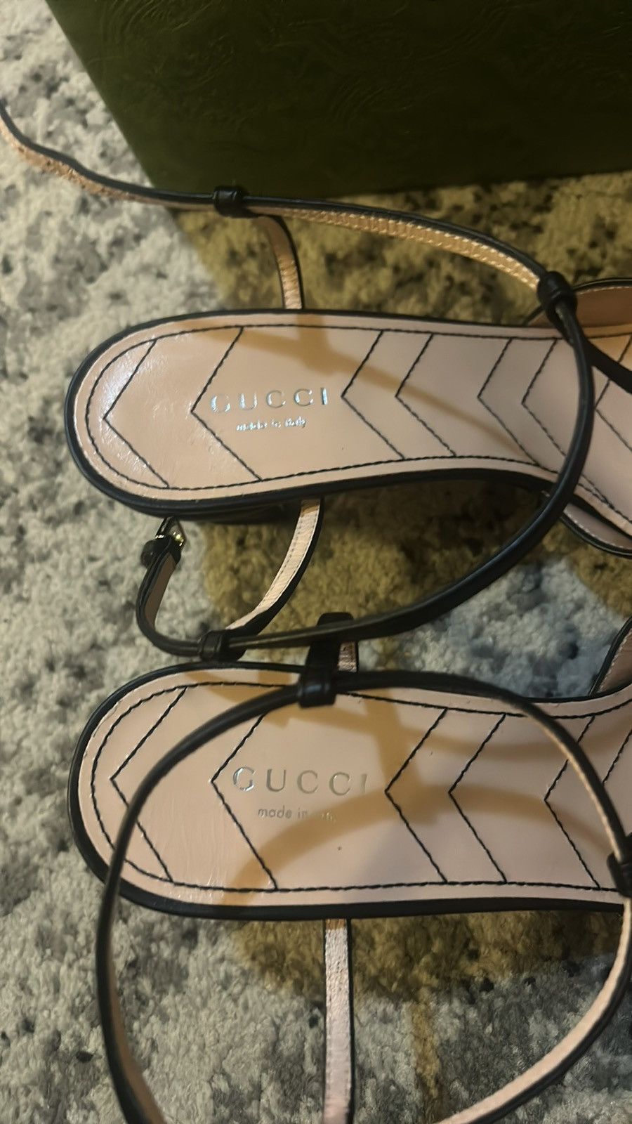Gucci Gucci Double G T-Bar Leather Pumps Size US 10 / IT 40 - 6 Thumbnail