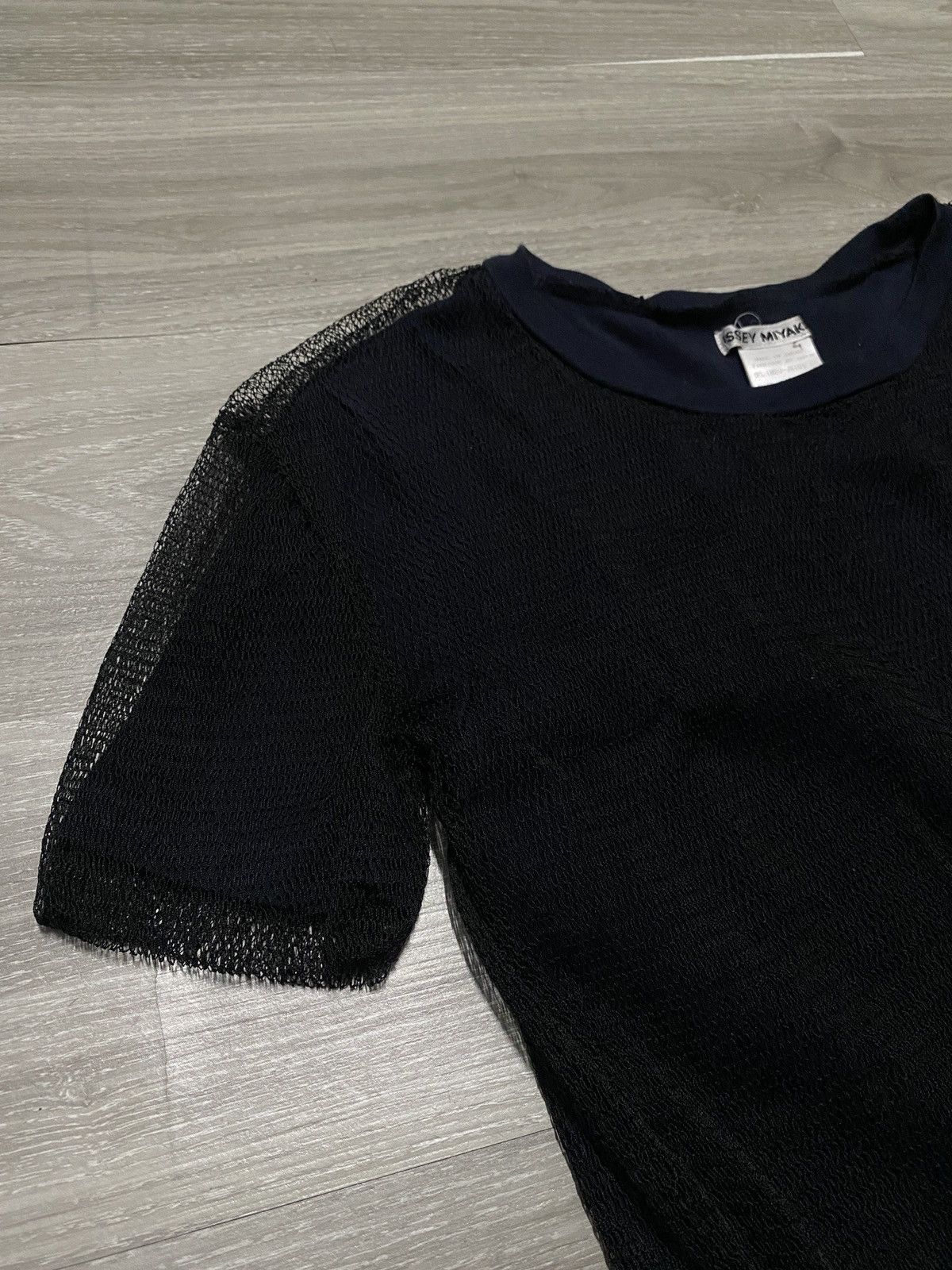 Issey Miyake Archive Issey Miyake - Mesh Layered Textured Tee Size US S / EU 44-46 / 1 - 2 Thumbnail