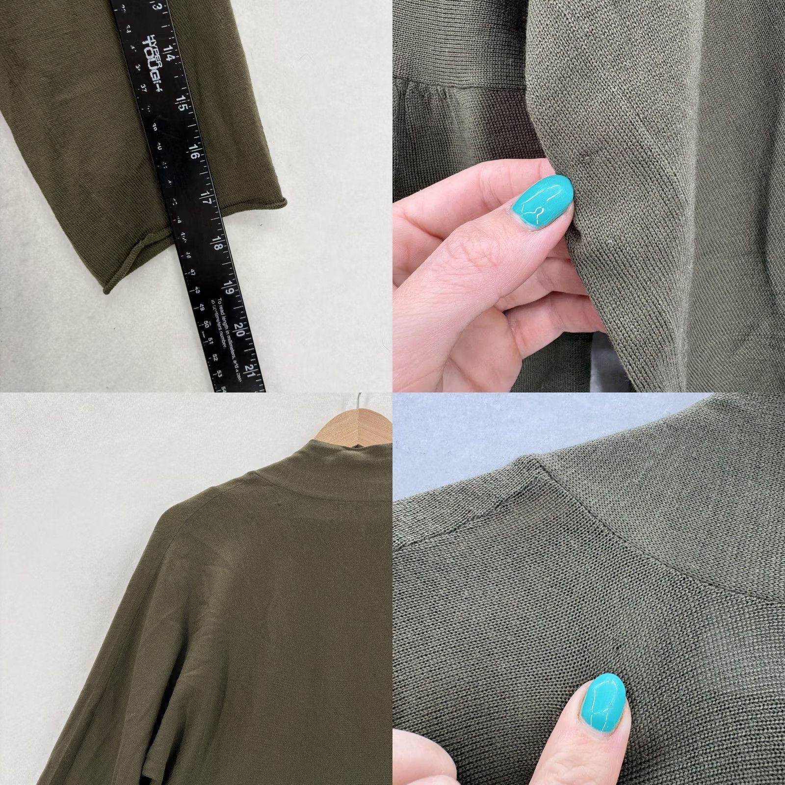 Eileen Fisher Eileen Fisher Tank Sweater Cardigan Set Womens M Green Merino Wool 2 Piece Outfit/Set Casual Knit Pull over 3/4 Sleeve Solid Vintage: No Mens/Womens Size M / US 6-8 / IT 42-44 - 10 Thumbnail