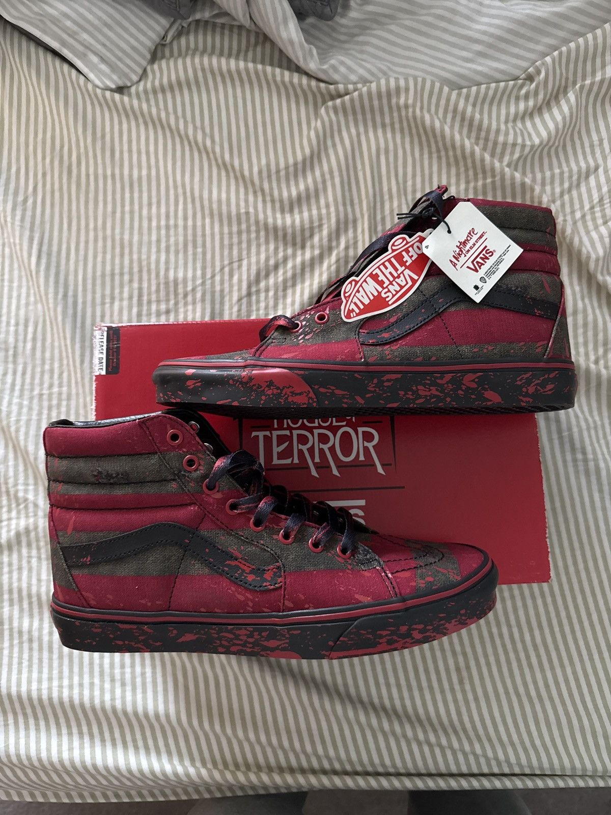 Vans Vans Sk8 House of Horrors Freddy Kruger Size US 11.5 / EU 44-45 - 1 Thumbnail
