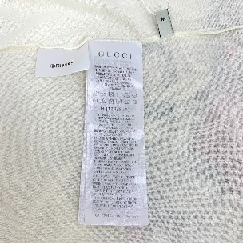 Gucci Gucci Co-branded beige Mickey Mouse printed cotton round-n Size US M / EU 48-50 / 2 - 7 Thumbnail