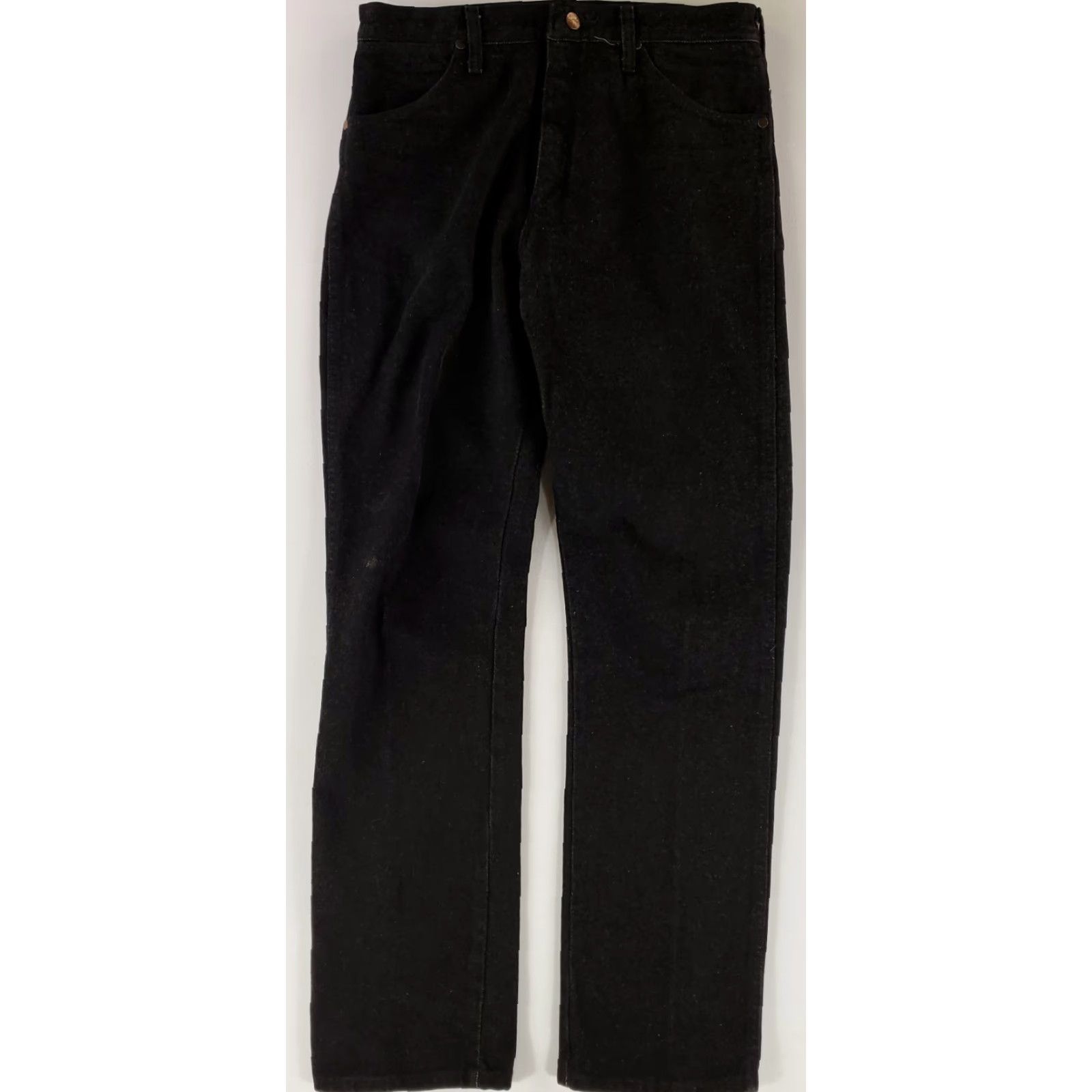 Vintage Mugsy PMT Clutch Black Stretchy Jeans Mens 31x29 Inseam 29 30x30 Regular Straight Black Mens Size US 31 - 2 Thumbnail