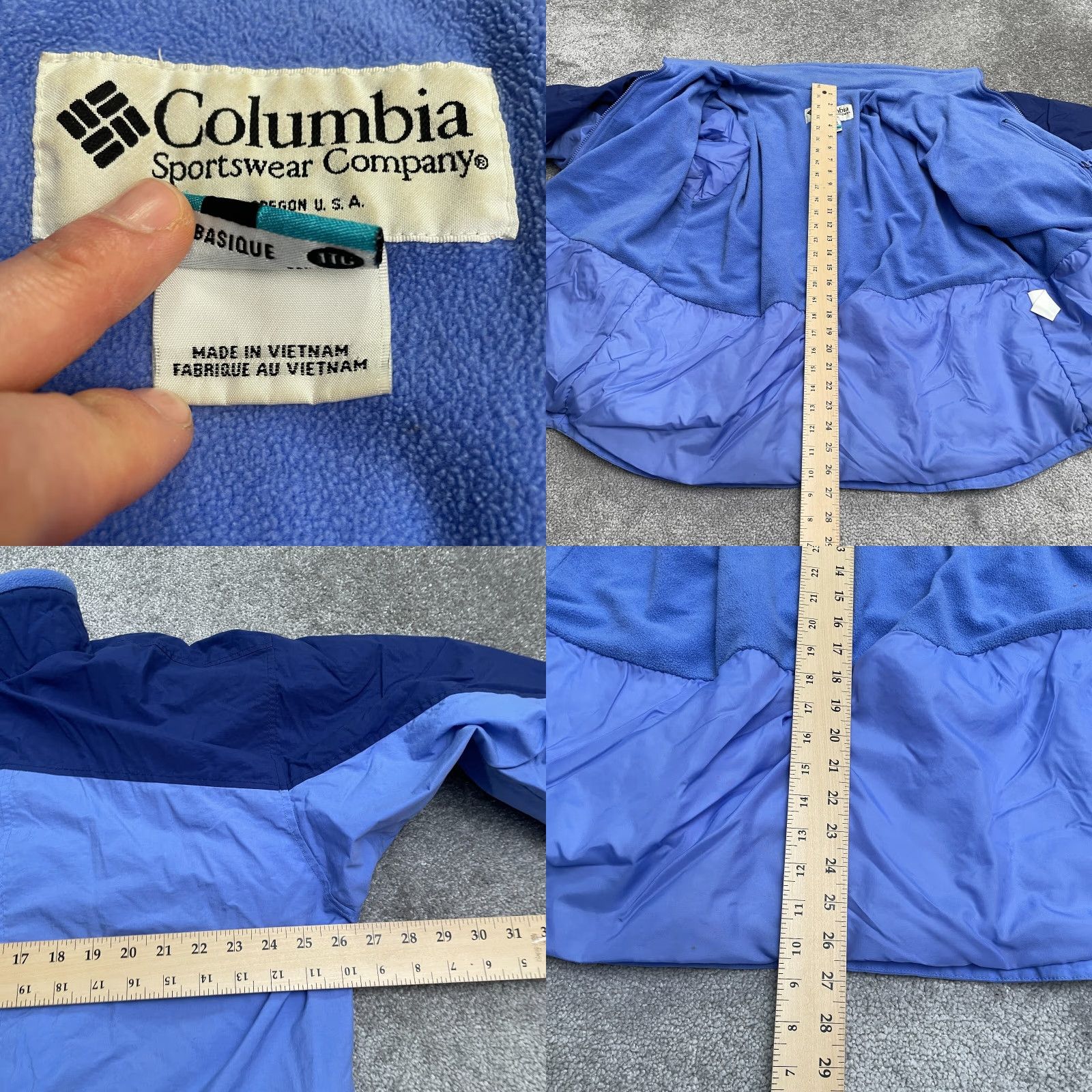 Vintage VINTAGE Columbia Bugaboo Interchange Fleece Jacket Womes 1X Blue Full Zip Pocket Size XL / US 12-14 / IT 48-50 - 9 Thumbnail
