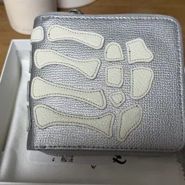 Kapital Kapital Thumbs Up Bone Hand Zip Wallet Silver Size ONE SIZE - 1 Thumbnail