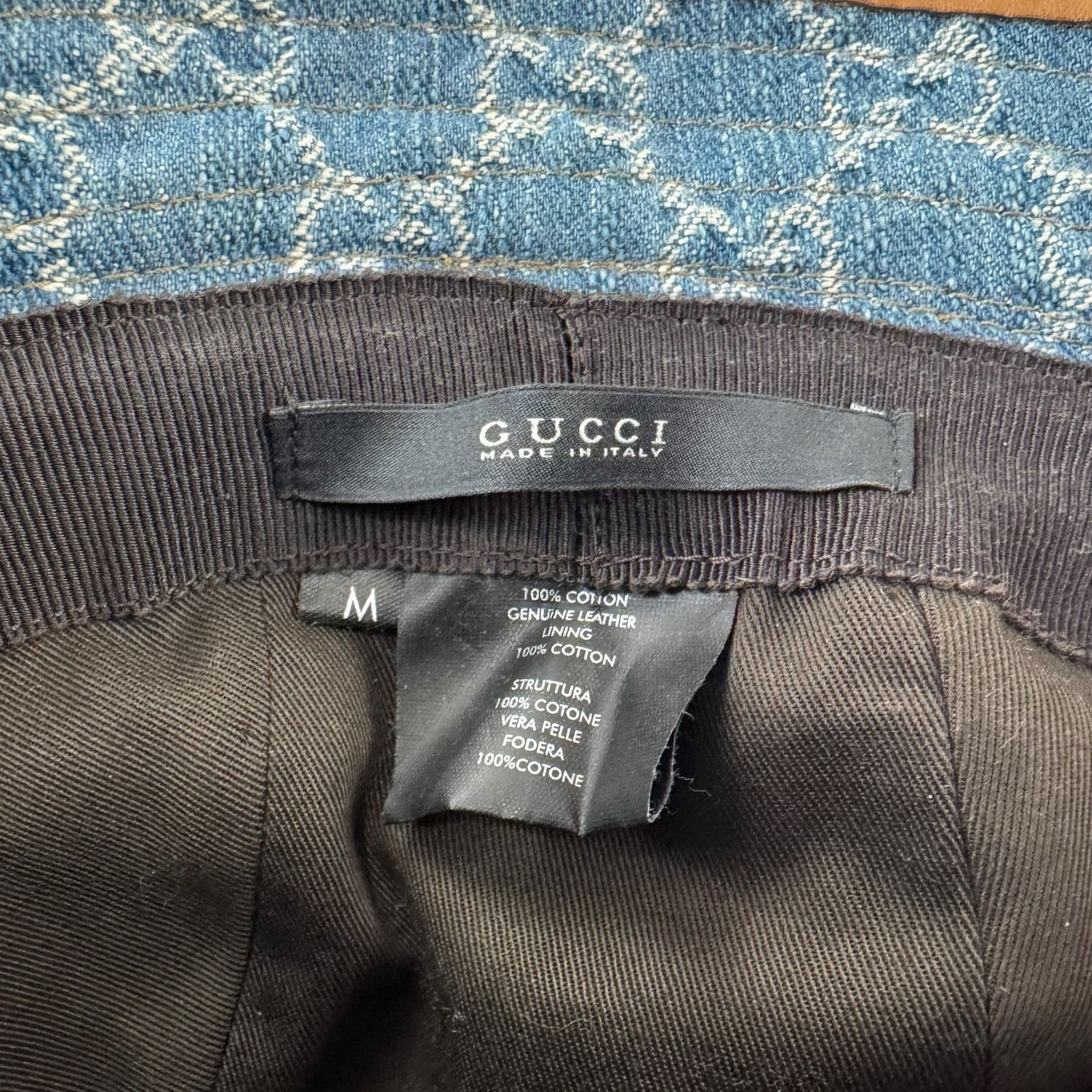 Gucci Gucci Monogram Denim Hat Size ONE SIZE - 6 Thumbnail