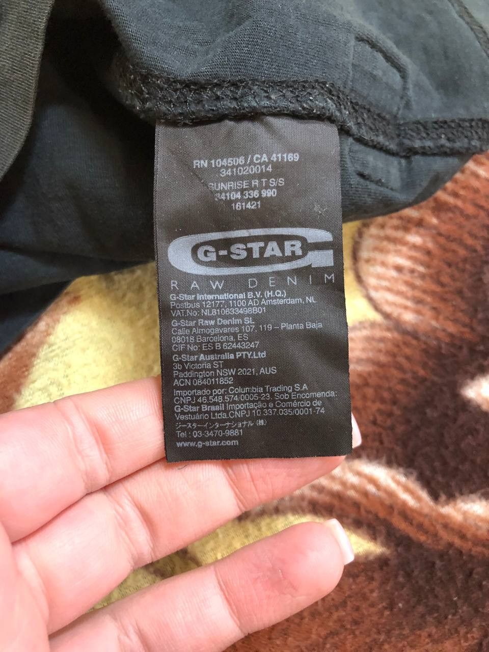 G-Star G-Star Raw Black Stitched Graphic T-Shirt Tee Size US M / EU 48-50 / 2 - 3 Thumbnail