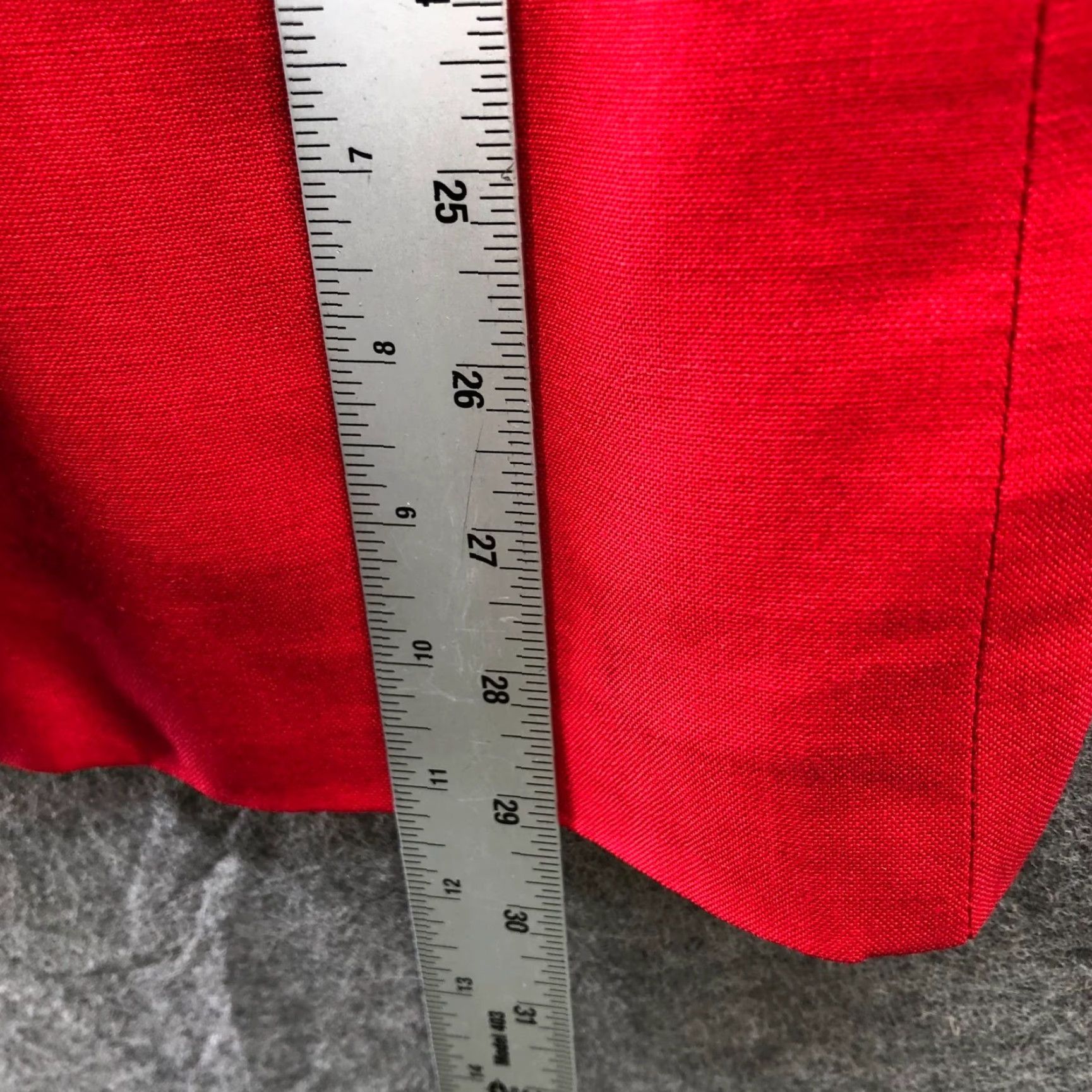 Talbots VINTAGE Talbots Blazer Womens 12P Red Linen Blend Double Breasted Gold Button Jacket Size XL / US 12-14 / IT 48-50 - 7 Thumbnail