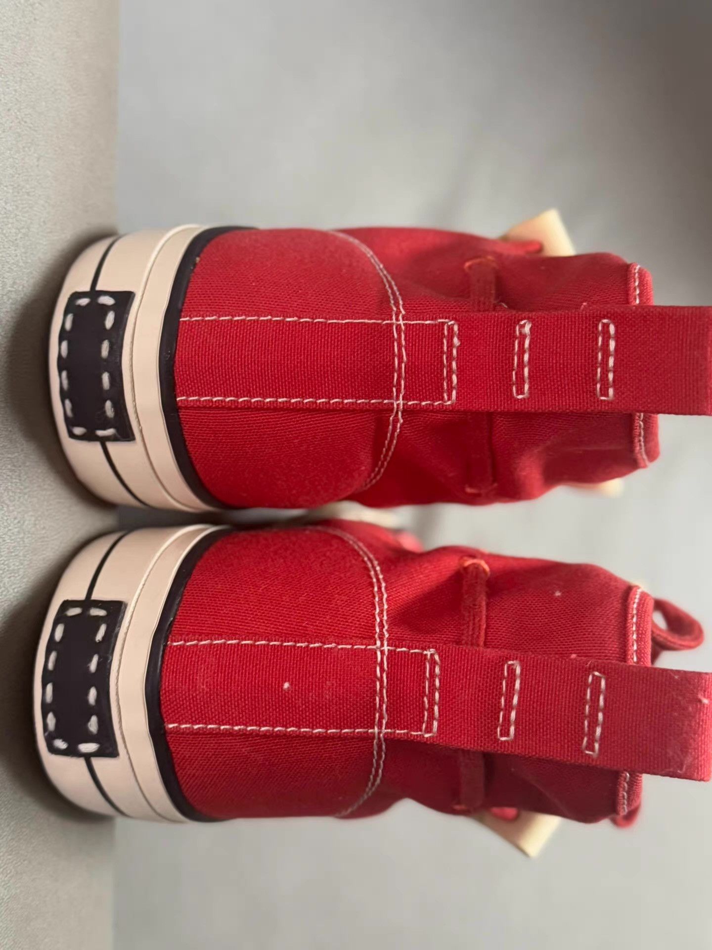Visvim Visvim 18SS Skagway Hi Kiltie White & Red Ｑ20 Size US 10 / EU 43 - 2 Thumbnail
