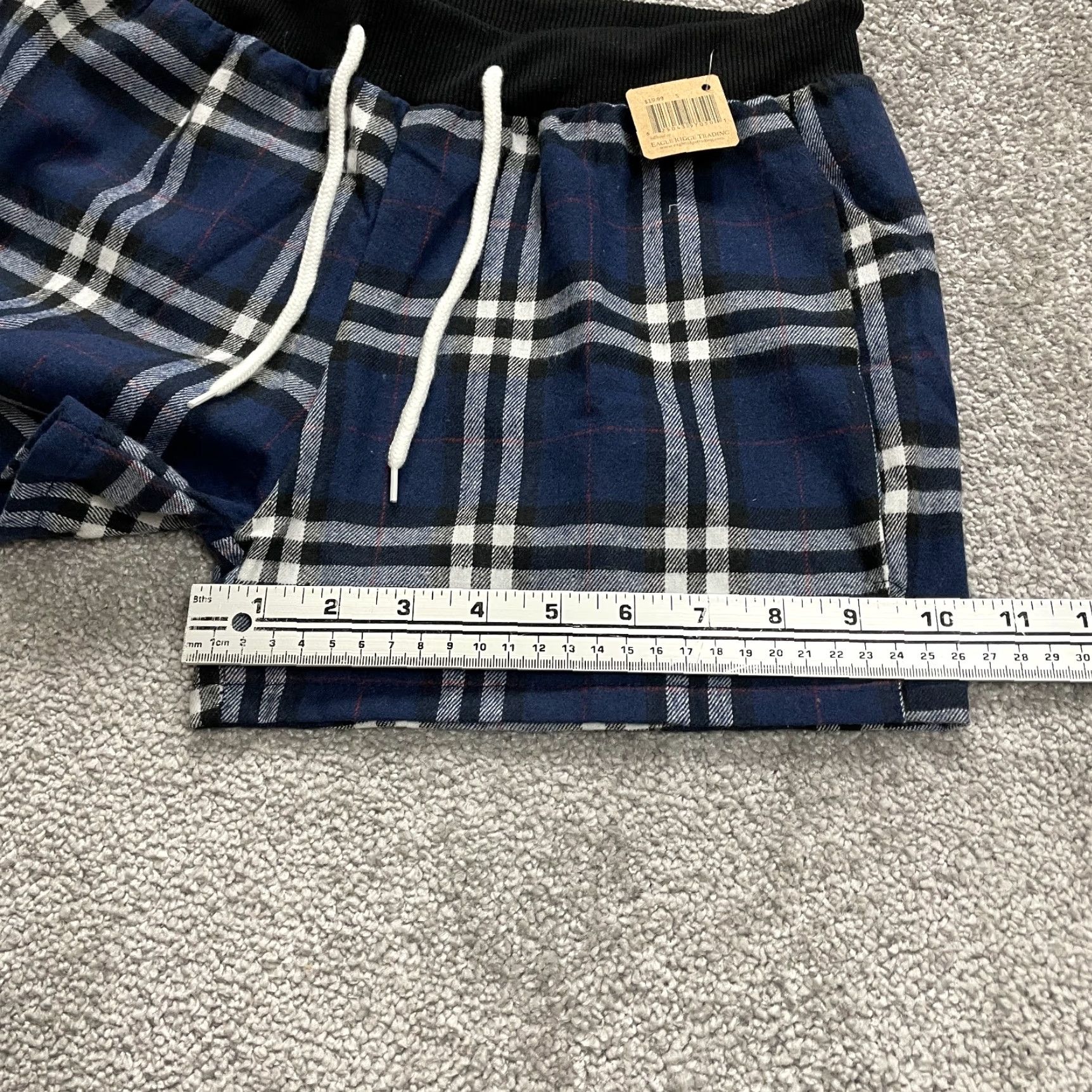 Vintage VINTAGE Eagle Ridge Cana Collection Sweat Shorts Womens S Blue Plaid NWT New Size 28" / US 6 / IT 42 - 6 Thumbnail