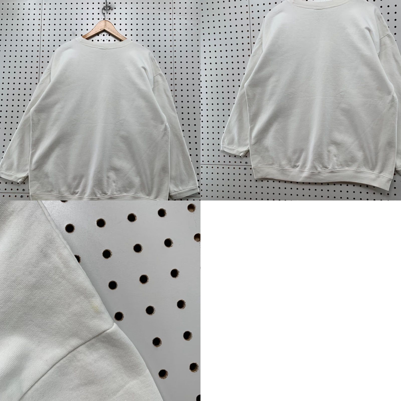 Guess VINTAGE GUESS Sweatshirt Mens Large 90s White Fleece USA Flag Crewneck Made USA Size US L / EU 52-54 / 3 - 9 Thumbnail