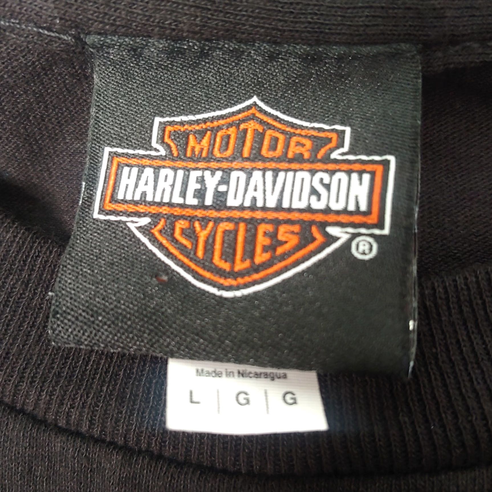 Harley Davidson Harley-Davidson Shirt Large Biker I Got Mine at Triple S Morgantown WV T-Shirt Men Crew Neck Short Sleeve Black Cotton Size US L / EU 52-54 / 3 - 5 Thumbnail