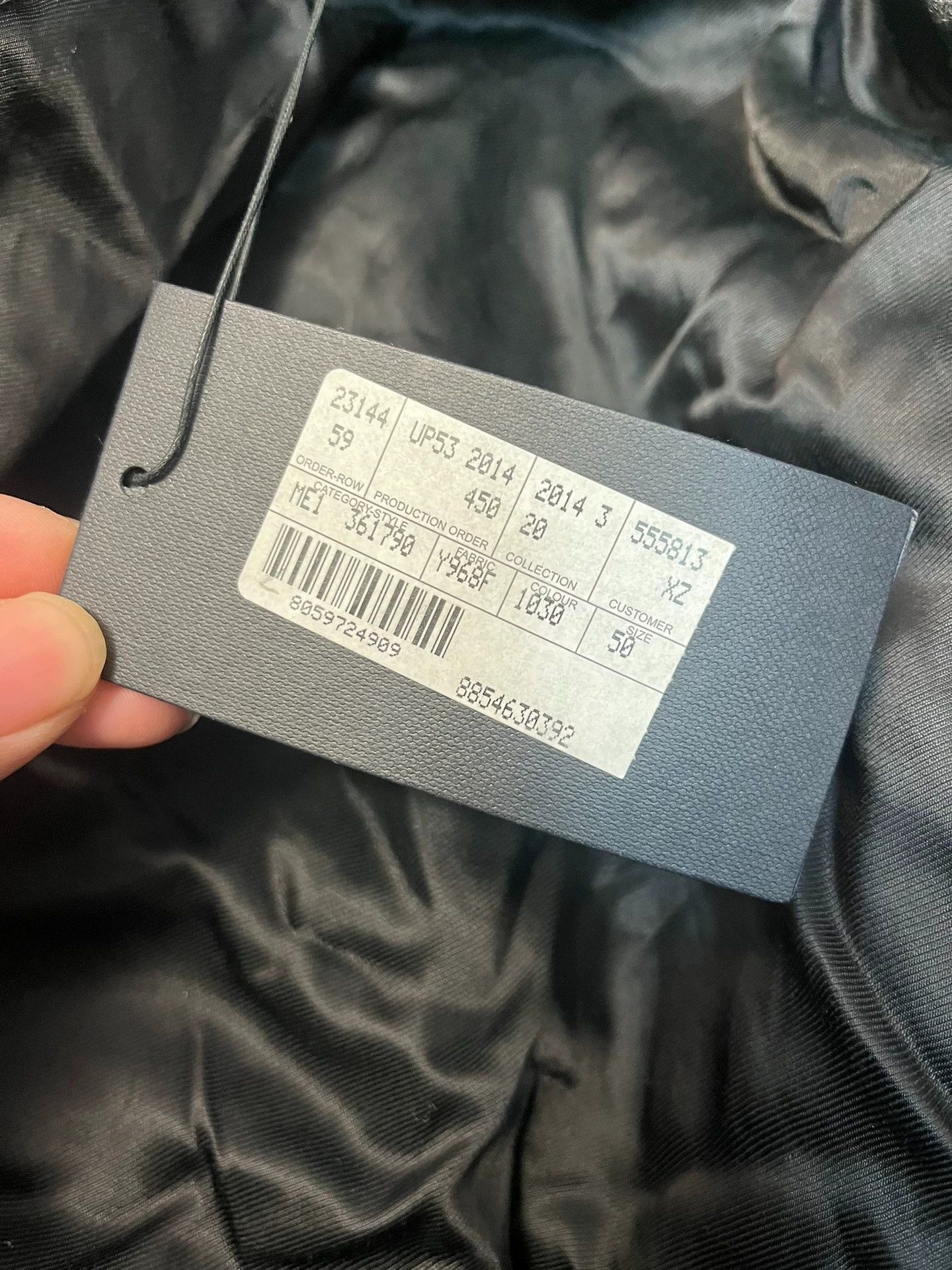 Saint Laurent Paris SLP print patchwork gray wool baseball jacket Size US M / EU 48-50 / 2 - 4 Thumbnail