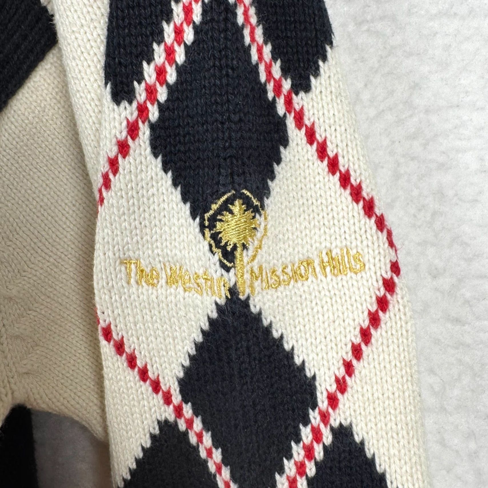 Tommy Hilfiger VINTAGE Tommy Hilfiger Golf Sweater Men's XL Striped Argyle Knit Crew Neck Pullover Size US XL / EU 56 / 4 - 5 Thumbnail
