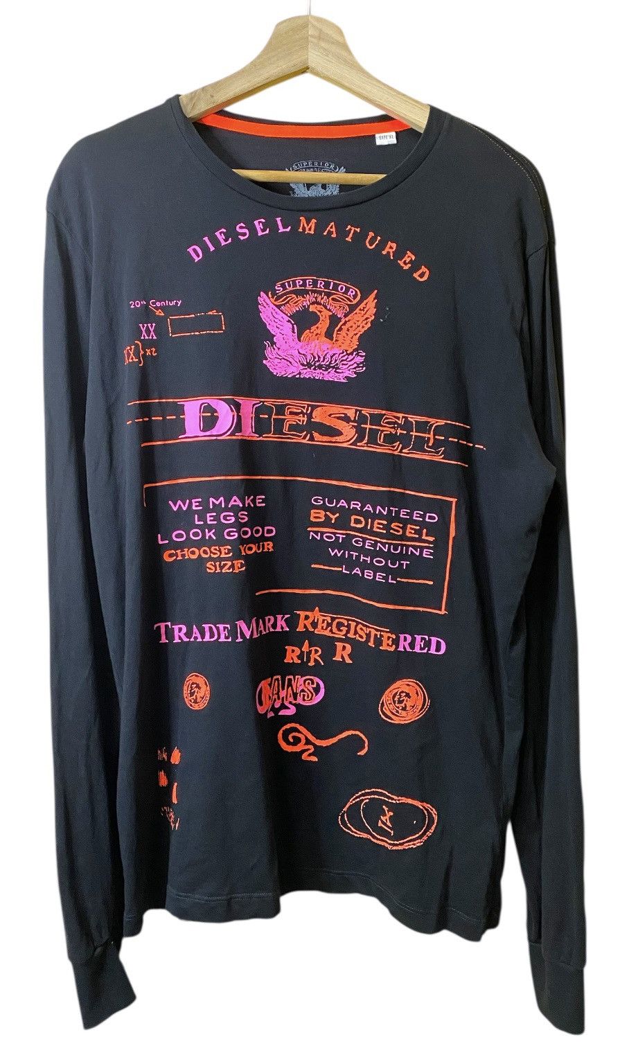 Other Diesel Long Sleeve Tee Soft Fabric Crewneck Size US L / EU 52-54 / 3 - 1 Thumbnail