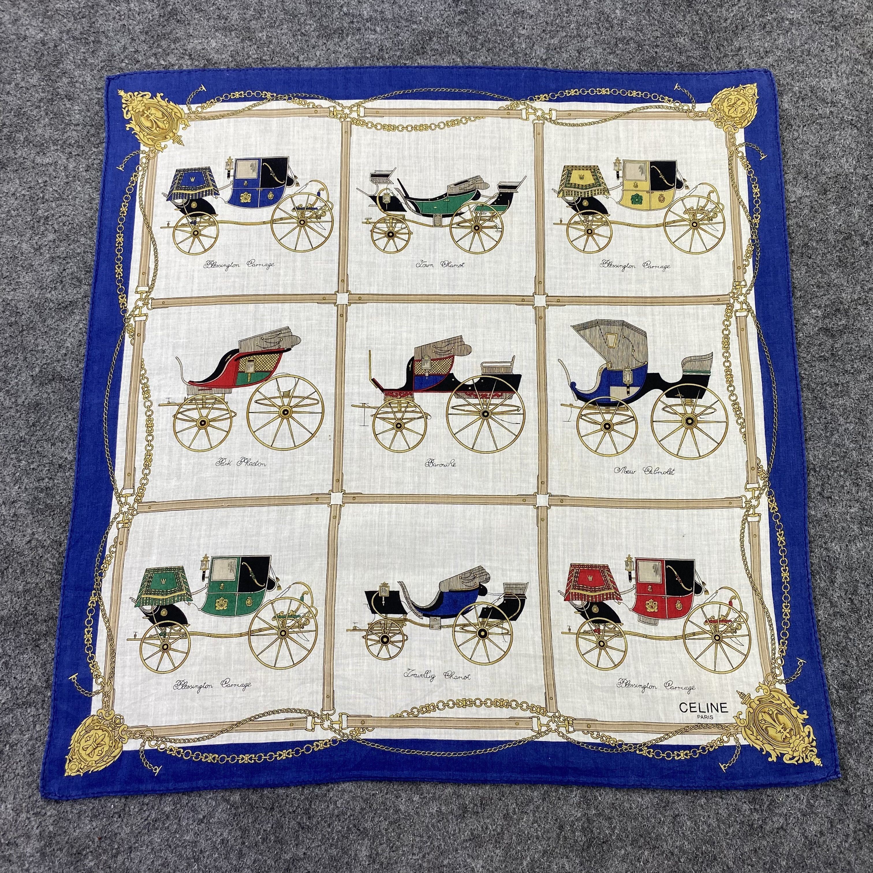 Celine Celine Handkerchief / Bandana / Neckerchief /Headscarf-B1015 Size ONE SIZE - 3 Thumbnail