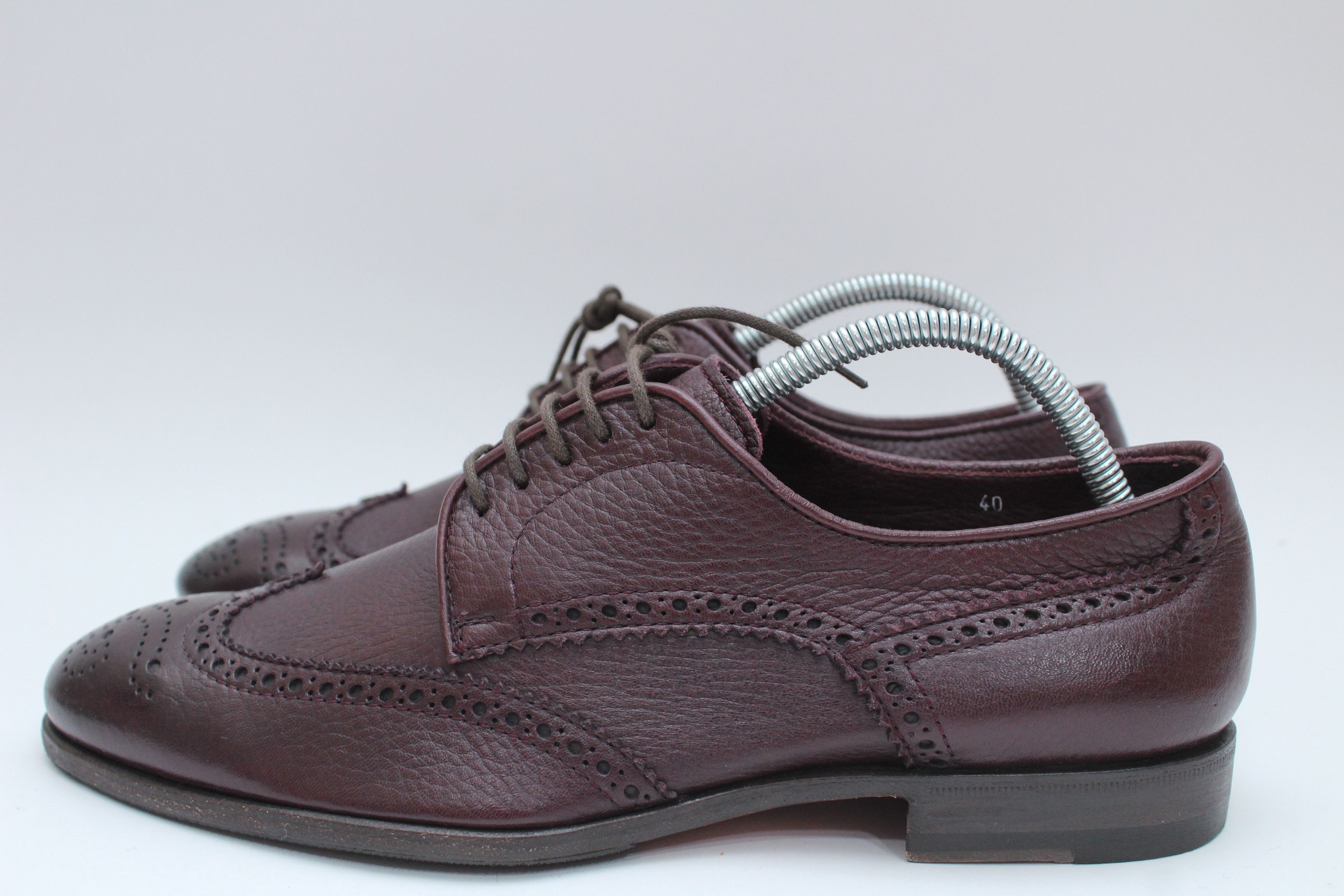 Leather HDSN Baracco Casual Leather Shoes Size 40 Made In Italy Size US 7 / EU 40 - 7 Thumbnail