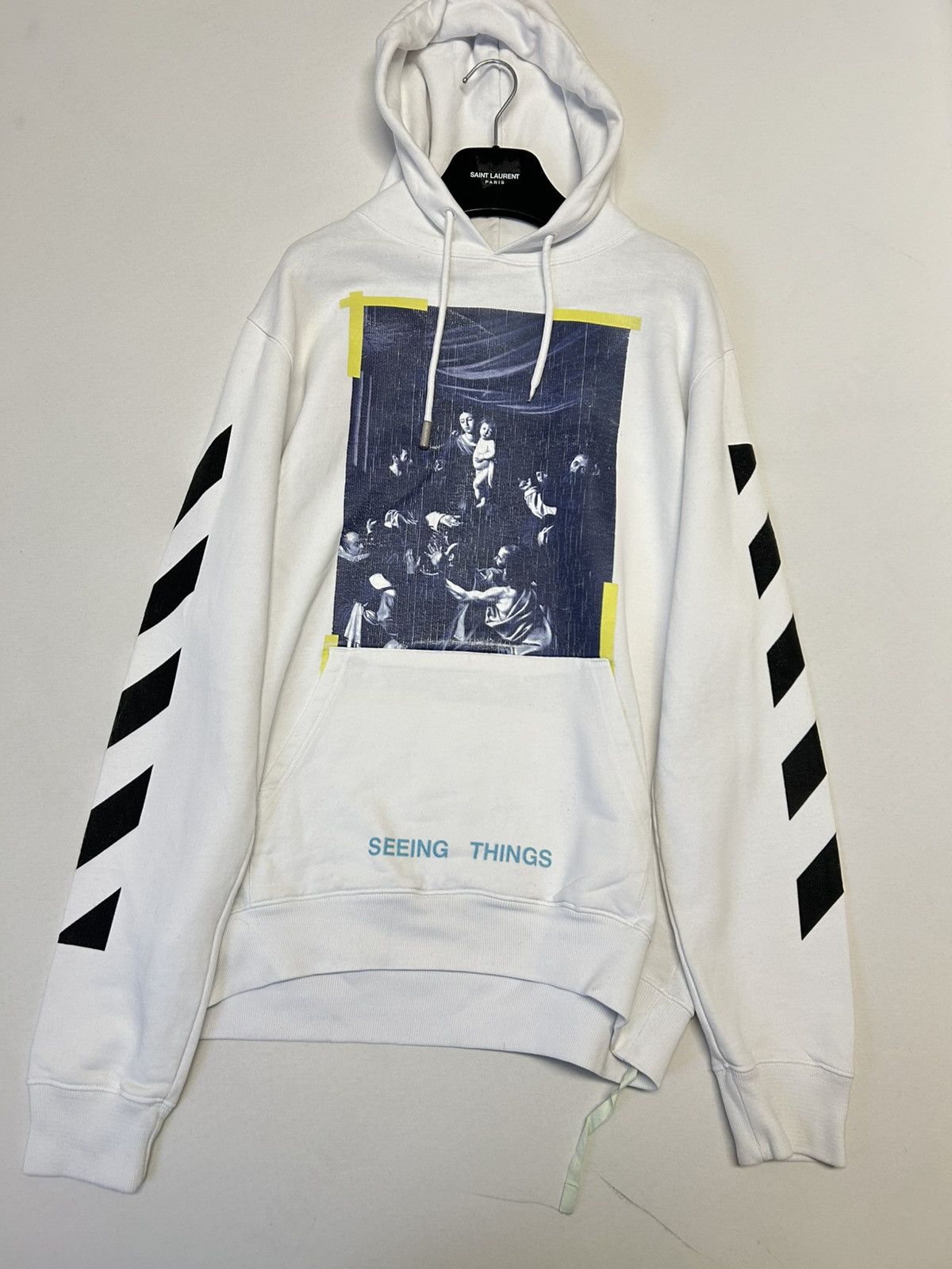 Off-White SS2017 “Seeing Things” Caravaggio Hoodie Size US S / EU 44-46 / 1 - 3 Thumbnail