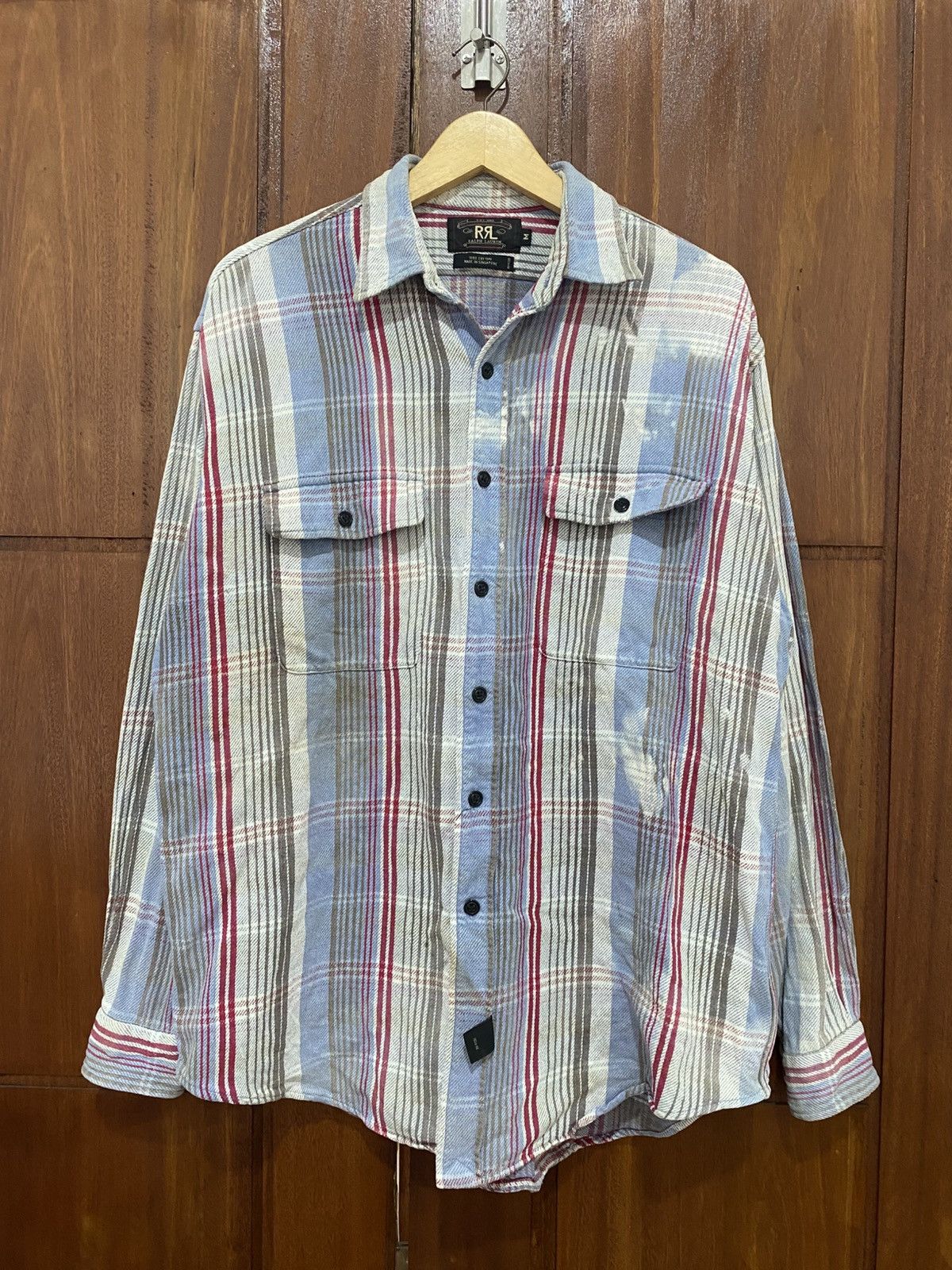RRL Ralph Lauren Vintage Double Rrl Ralph Lauren Flannel Distressed Size US M / EU 48-50 / 2 - 1 Thumbnail