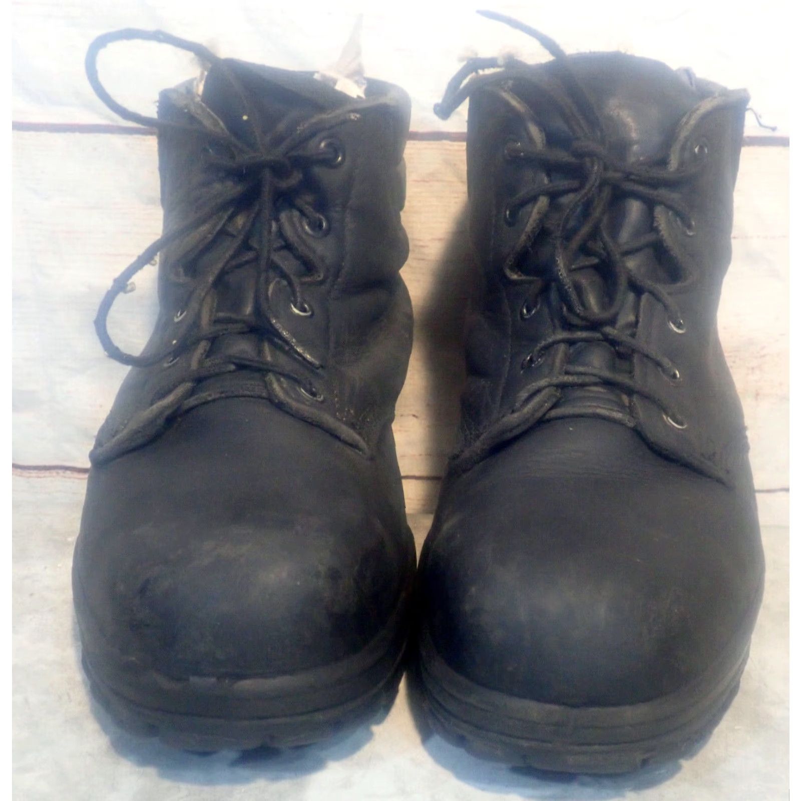Vintage VINTAGE Bates Durashock Military Duty Work Boot Steel Toe Black Leather Mens 8 90s Size US 8 / IT 38 - 2 Thumbnail