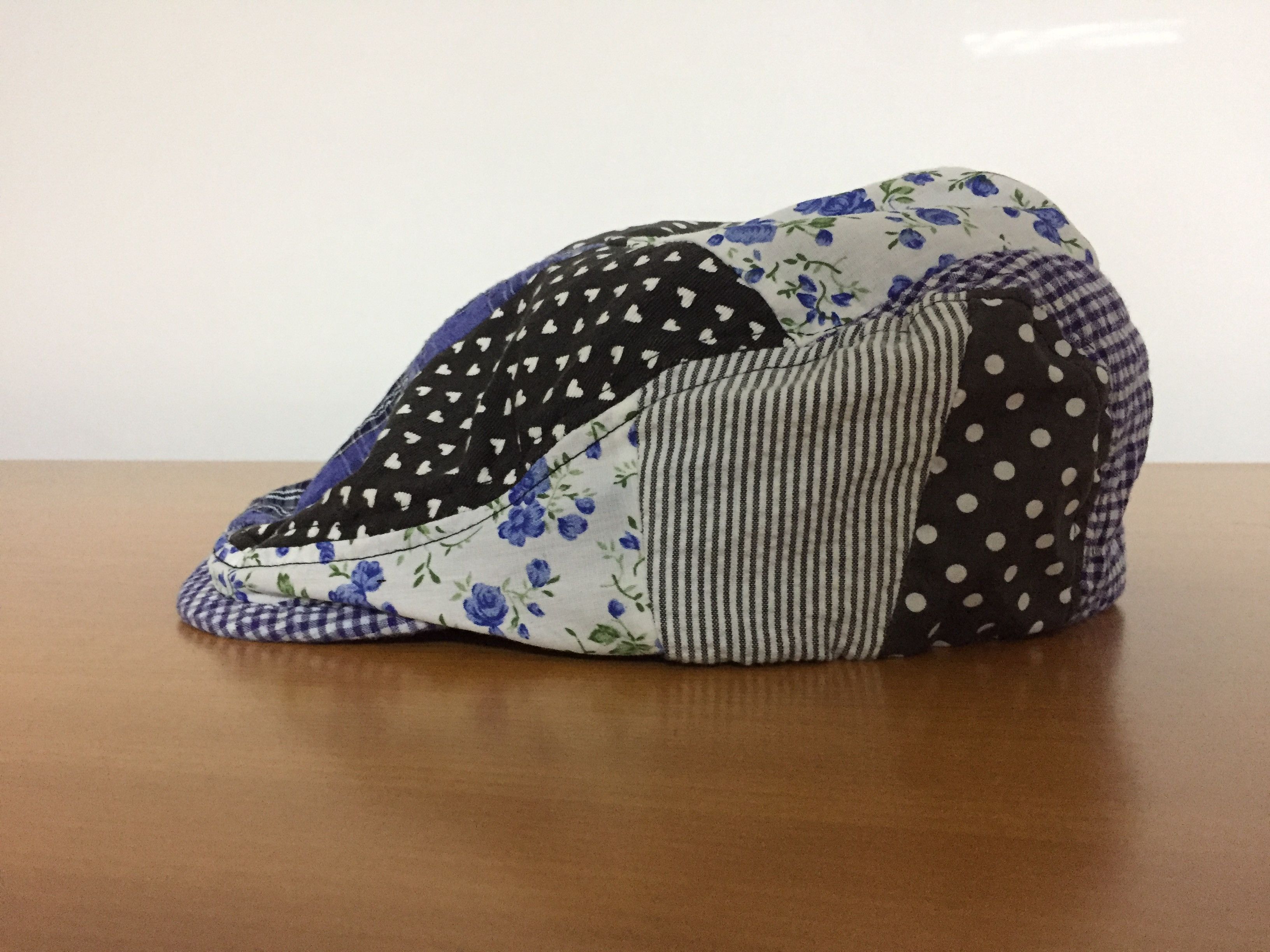 Beams Flat Cap Patchwork