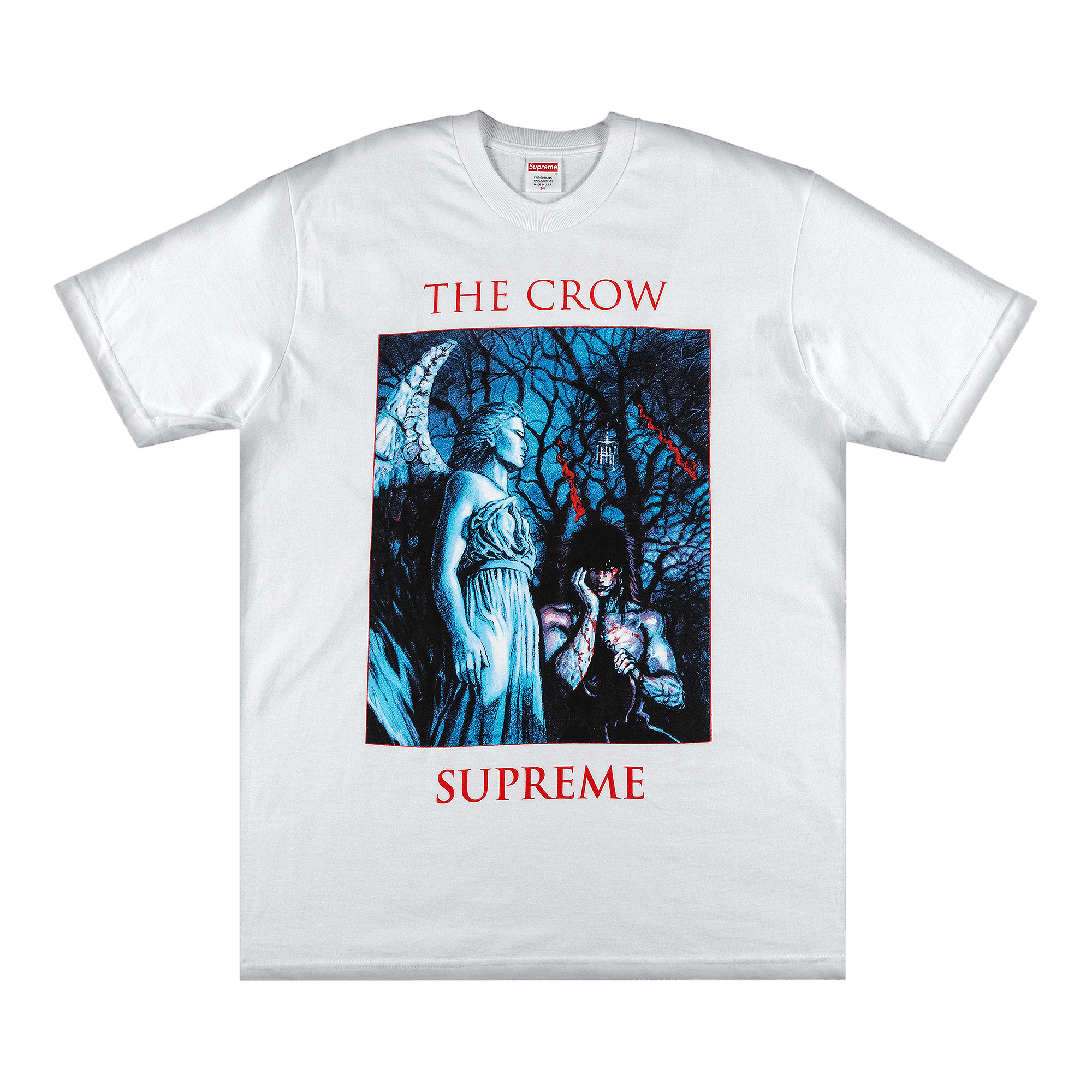 image of Supreme X The Crow Tee White, Men's (Size XL)