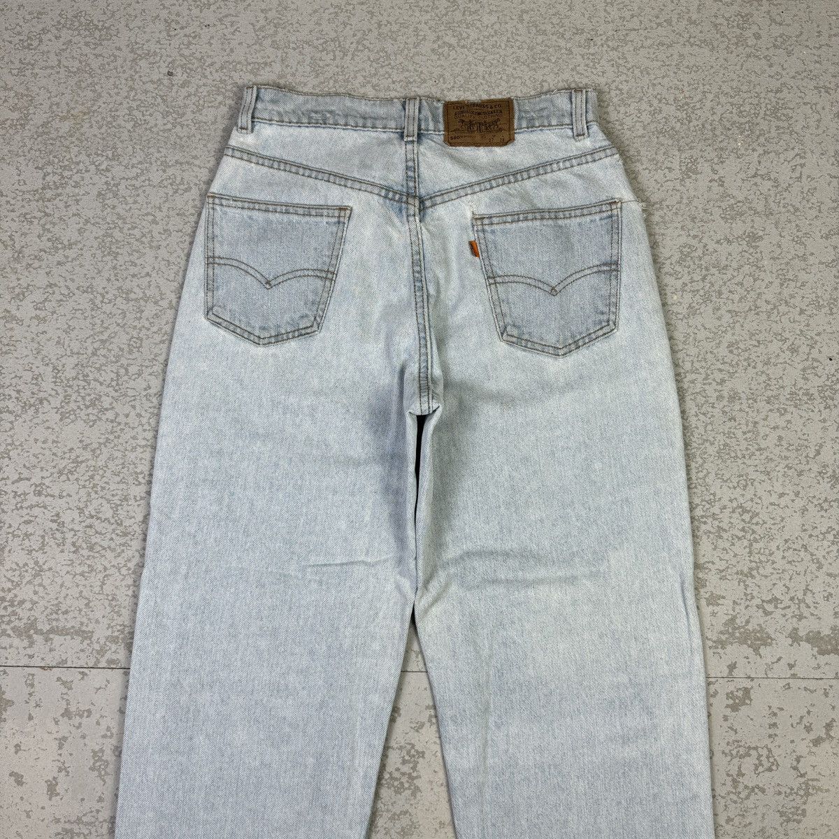 Levi's × Vintage 💥Vintage 90s Levis 580 Student Baggy Fit Sick Blue Wash Jean Size US 28 / EU 44 - 11 Thumbnail