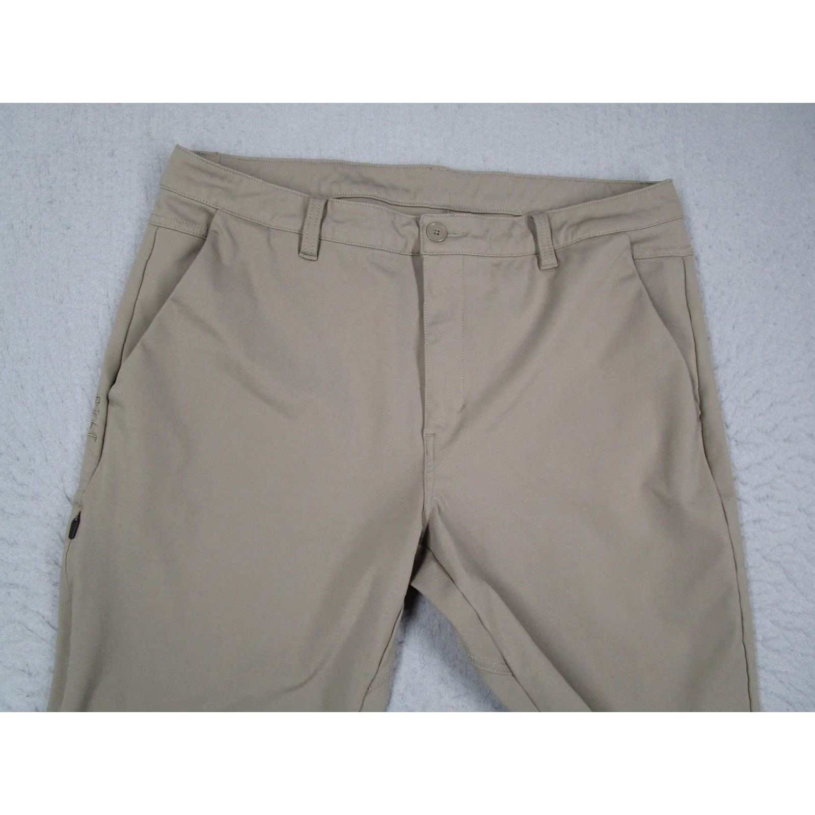 Vintage BYLT Everyday Pant 2.0 Mens Slim Fit Chino Pants Beige Khaki 38 with Stretch Pockets Casual Golf Size US 38 / EU 54 - 2 Thumbnail