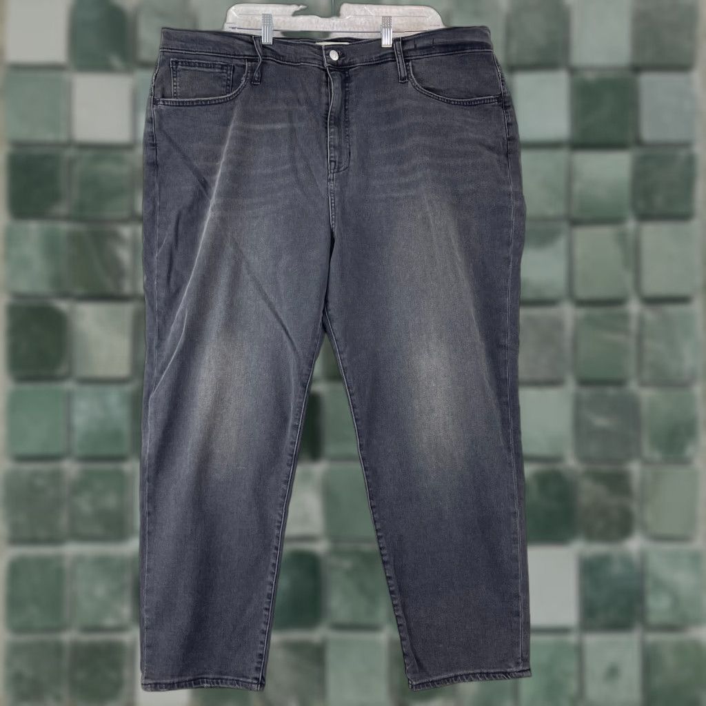 Madewell Madewell The Mom Jeans Womens Size 36 Black Denim High-Rise Casual Stretch Button Zip 5-Pocket Pre-Owned 90s Bohemian Preppy Mens/Womens Size 25" / US 0 / IT 36 - 1 Thumbnail