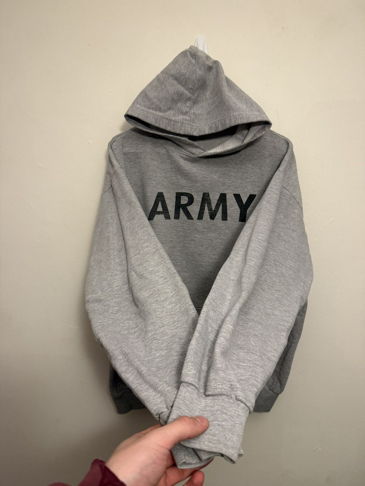 Vintage Army Big Logo Hoodie