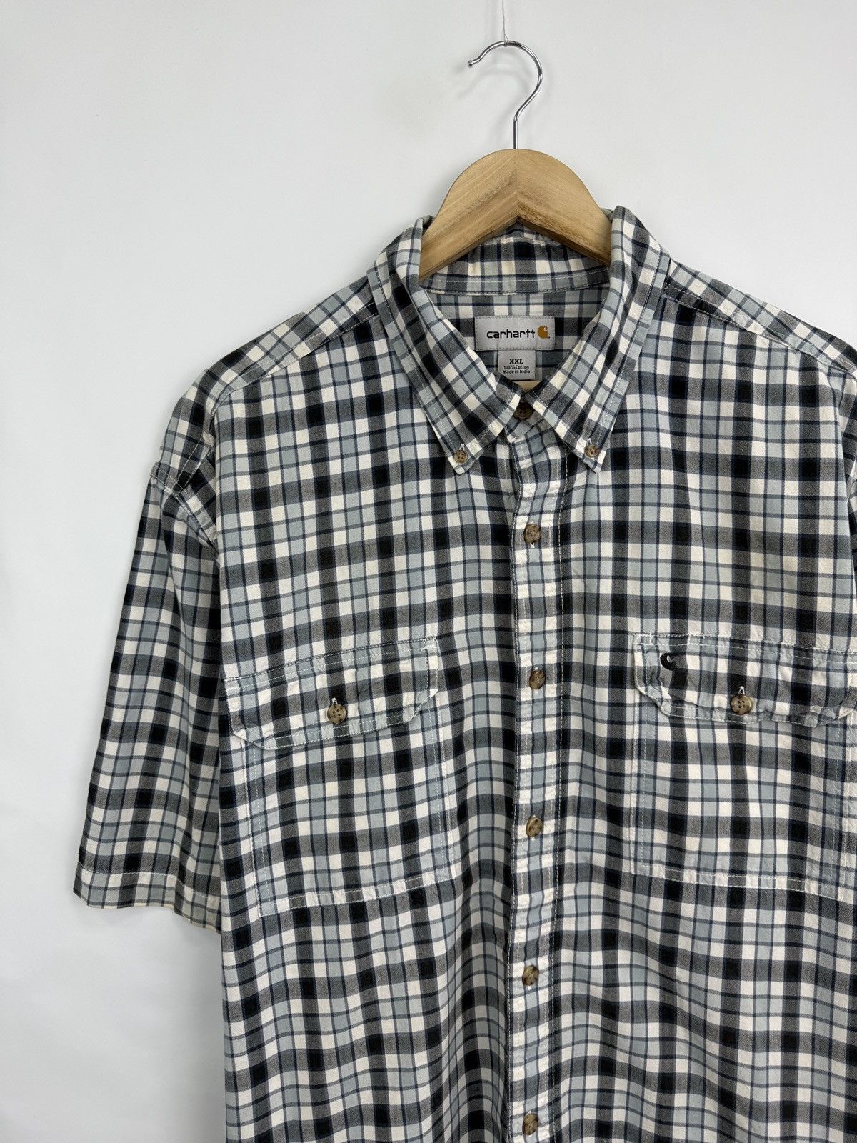 Carhartt 🇺🇸 Vintage 90s Carhartt Works Shirt Rare Retro Hype Y2K Size US XXL / EU 58 / 5 - 2 Thumbnail