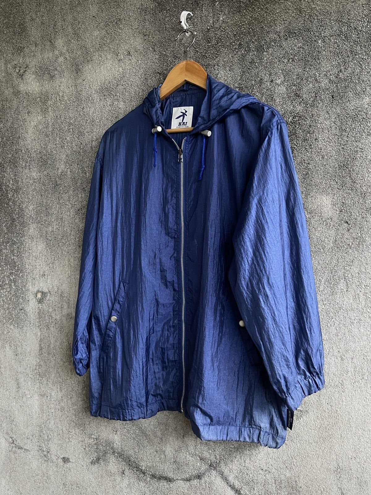 Hai Sporting Gear × Issey Miyake × Vintage Last Drop🔥Vtg Hai Sporting Gear Issey Miyake Light Jacket Size US L / EU 52-54 / 3 - 4 Thumbnail