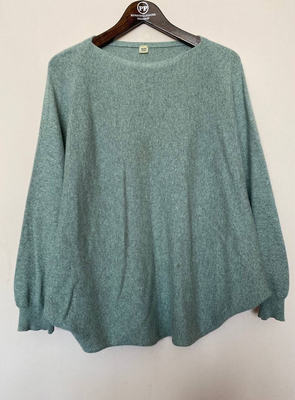 Hermes Hermes Green batwing cashmere knitted sweater top Size S / US 4 / IT 40 - 1 Thumbnail