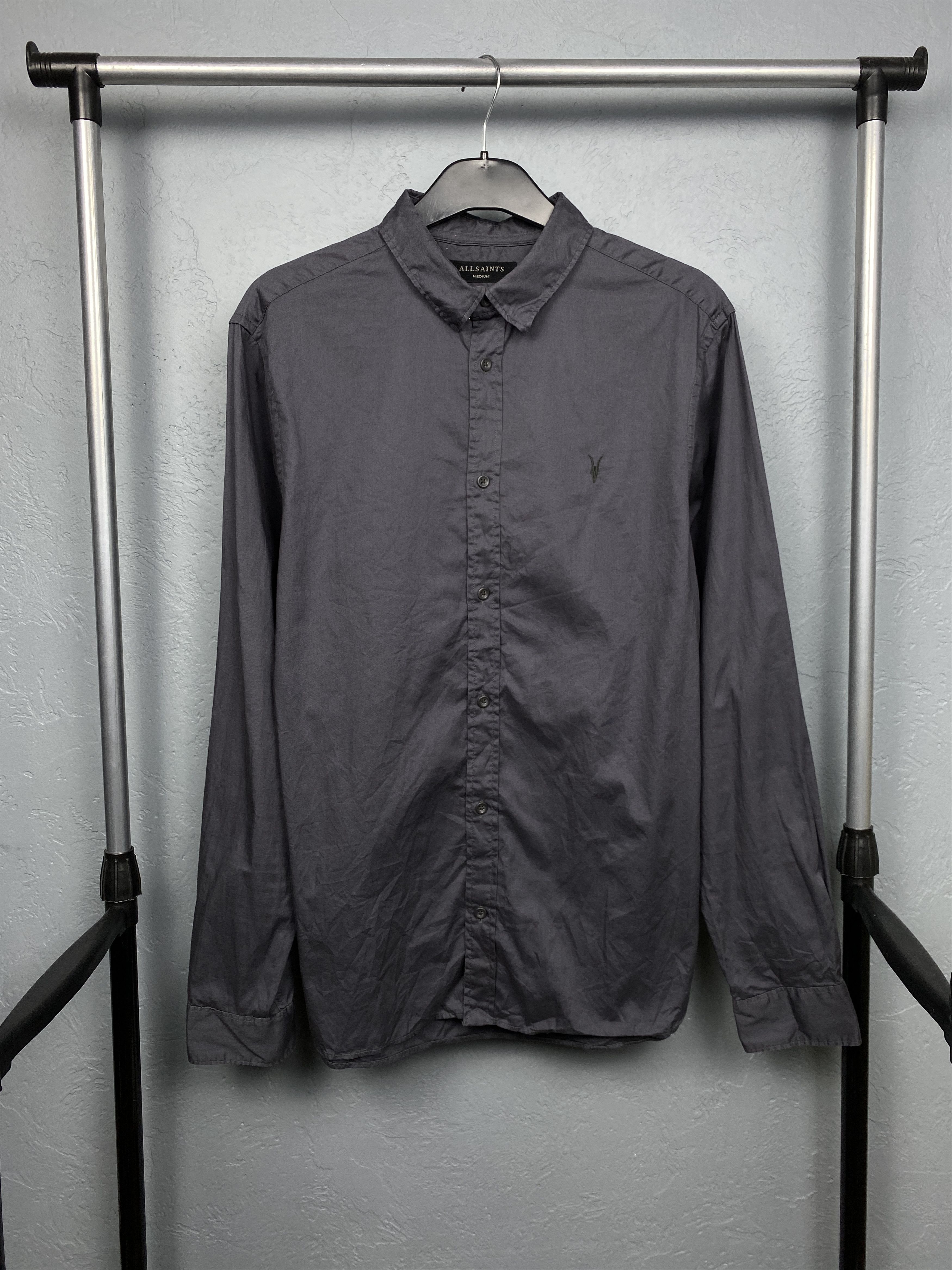 Allsaints Allsaints Vintage Mens Redondo Long Sleeve Shirt Size US M / EU 48-50 / 2 - 1 Thumbnail