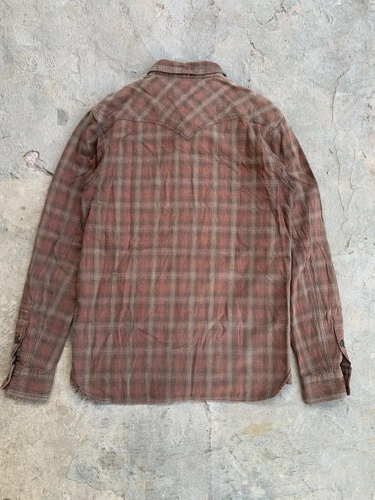 Ego Tripping Ego Tripping Japan shadow plaid western flannel shirt Size US S / EU 44-46 / 1 - 11 Thumbnail