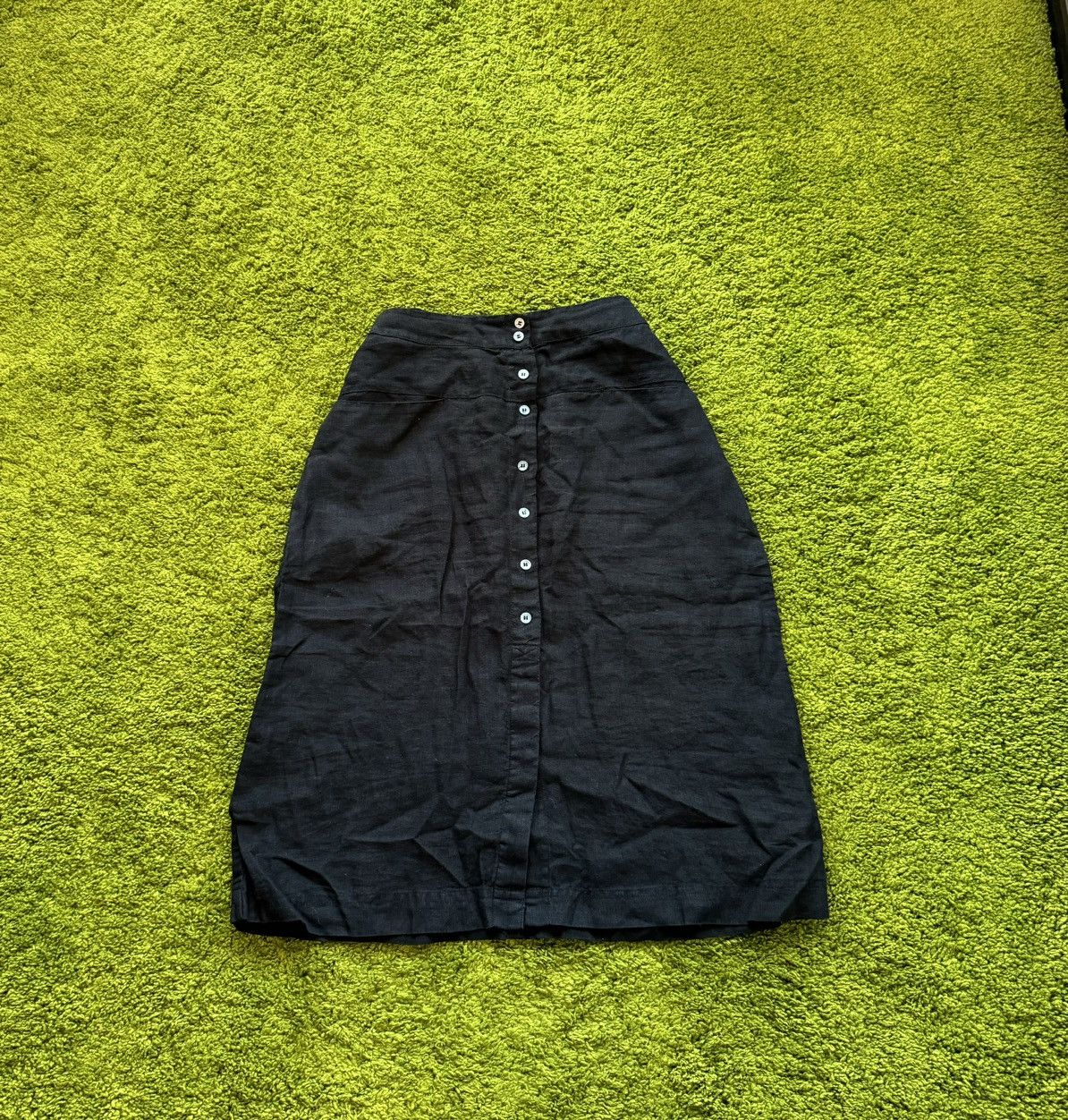 Designer Gudrun Sjoden 100% linen avant garde skirt Size 28" / US 6 / IT 42 - 1 Thumbnail