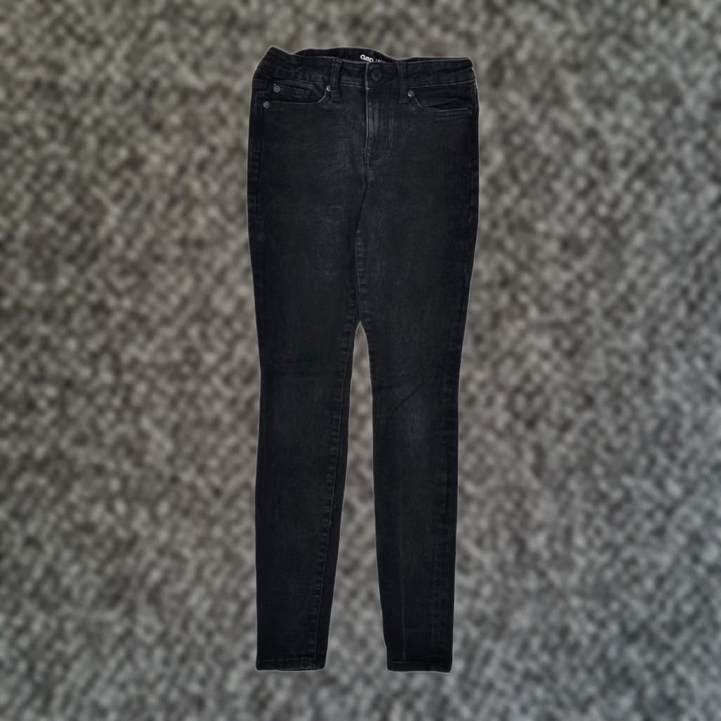 Gap GAP Womens Skinny Jeans UK 4 XS Black Cotton Legging Size 27" / US 4 / IT 40 - 1 Thumbnail