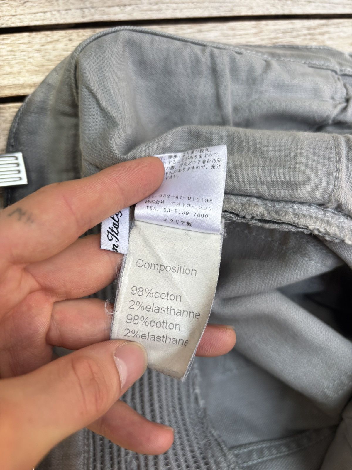Balmain FW12 Balmain Decarnin Sparkle Wax Coated Silver Biker Jeans Size US 29 - 18 Thumbnail