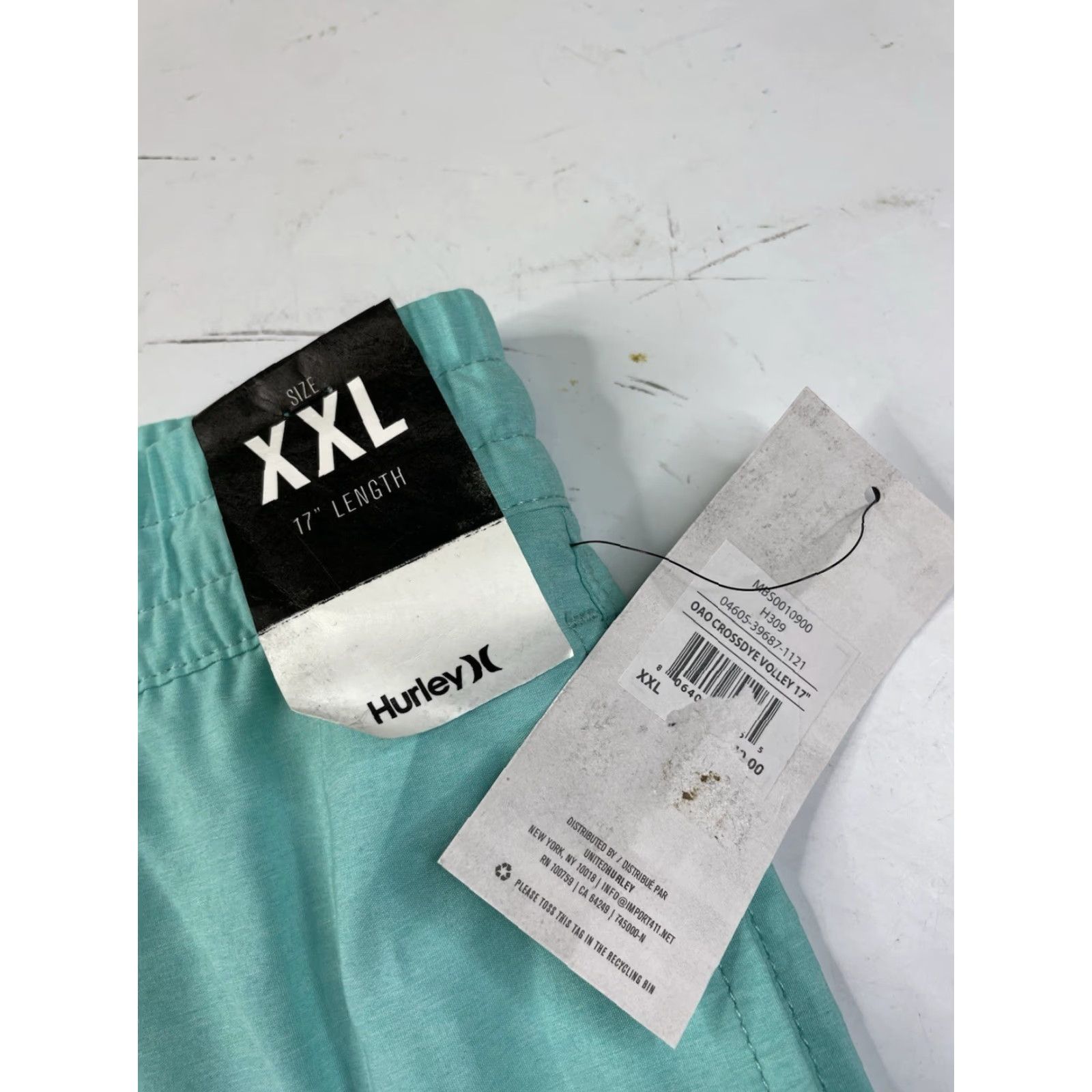 Hurley Hurley Men Swim Bottom Teal 2XL Oao Crossdye Volley 17” Sport Short Swim NWT Size US 39 - 3 Thumbnail