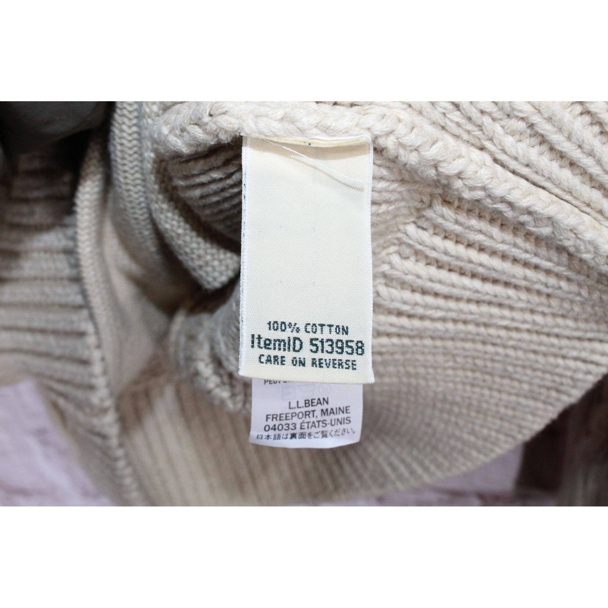 L.L. Bean LL Bean Women's Double L Mixed Cable Sweater Funnelneck Size S / US 4 / IT 40 - 8 Thumbnail