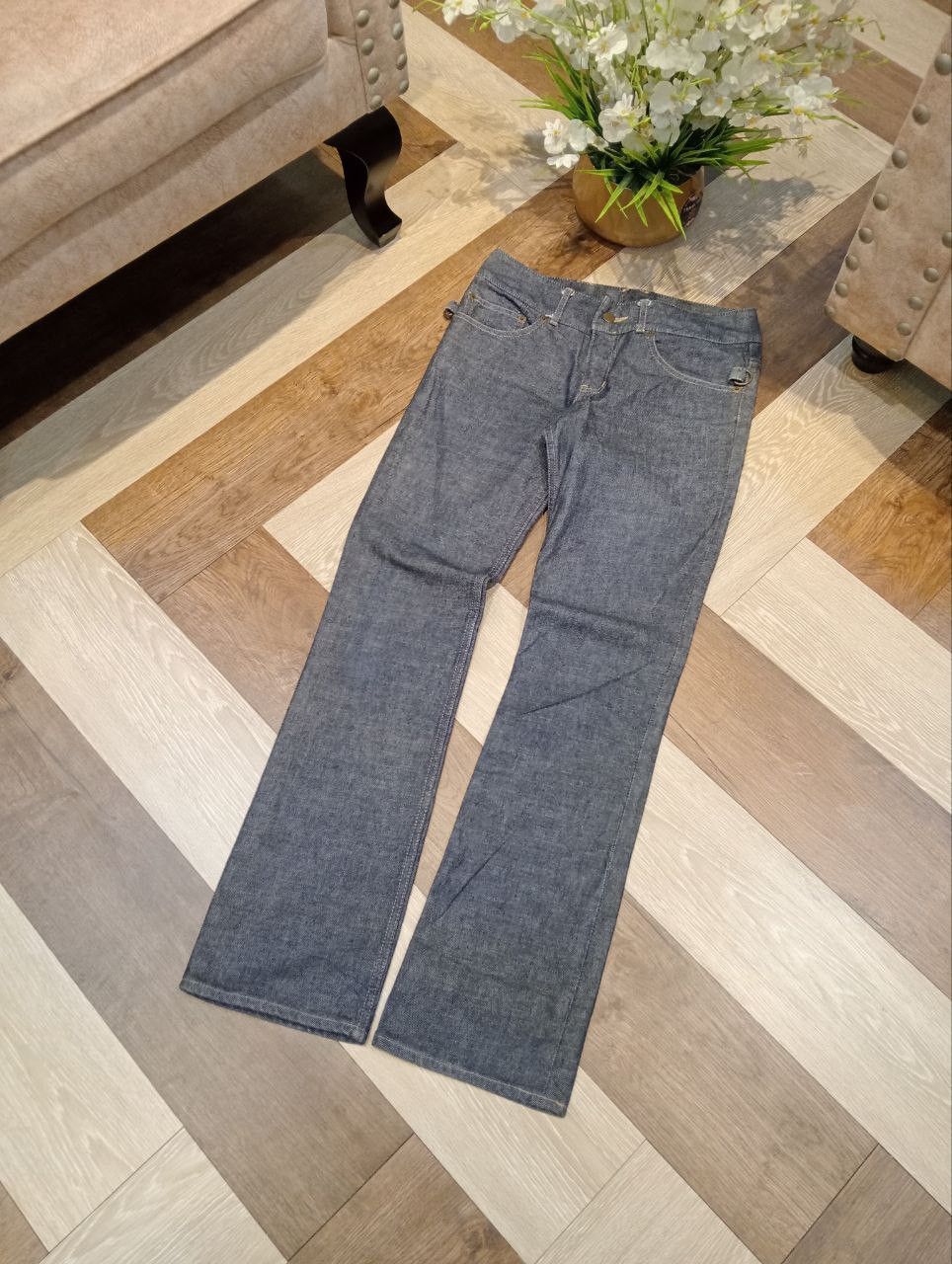 Beauty Beast RARE BEAUTY BEAST JAPAN BLUE DENIM FLARED JEANS Size US 30 / EU 46 - 3 Thumbnail