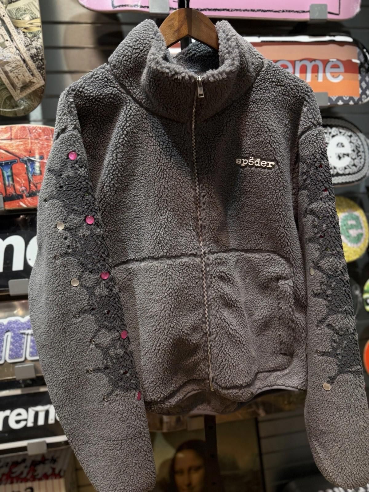 Sp5der Sp5der Worldwide Fleece Webstone Teddy Zip Up Size Large NEW Size US L / EU 52-54 / 3 - 2 Thumbnail