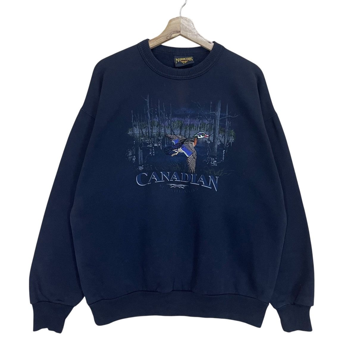 Vintage Vintage 90s Canadian Marshlands Big Logo Crewneck Sweatshirt Size US L / EU 52-54 / 3 - 1 Thumbnail