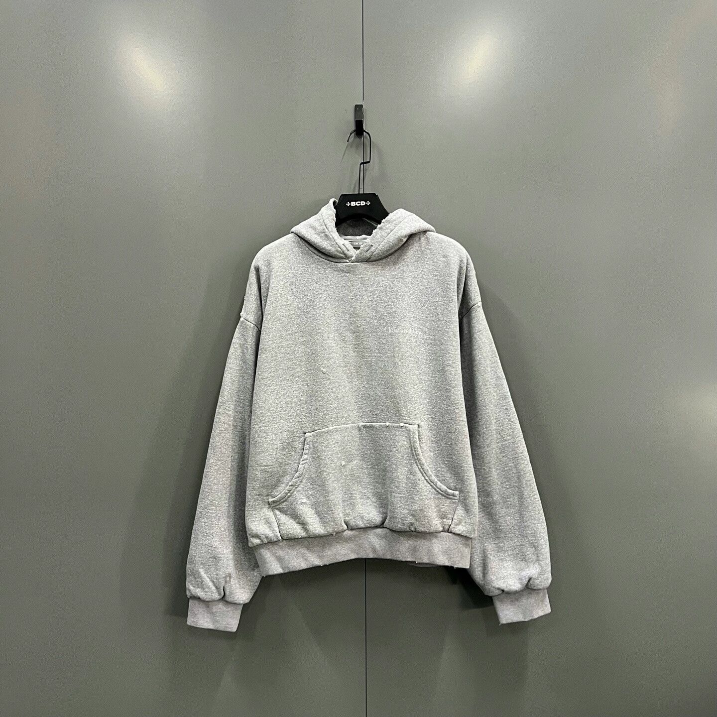 Dior Dior Gray Small Logo Distressed Hoodie Size US M / EU 48-50 / 2 - 1 Preview