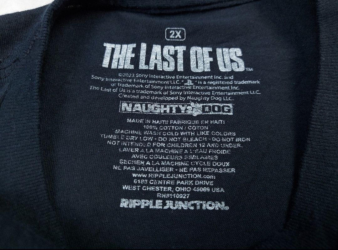 Microsoft Official The Last Of Us Part 2 Ellie Naughty Dog TEE Size US XXL / EU 58 / 5 - 7 Thumbnail