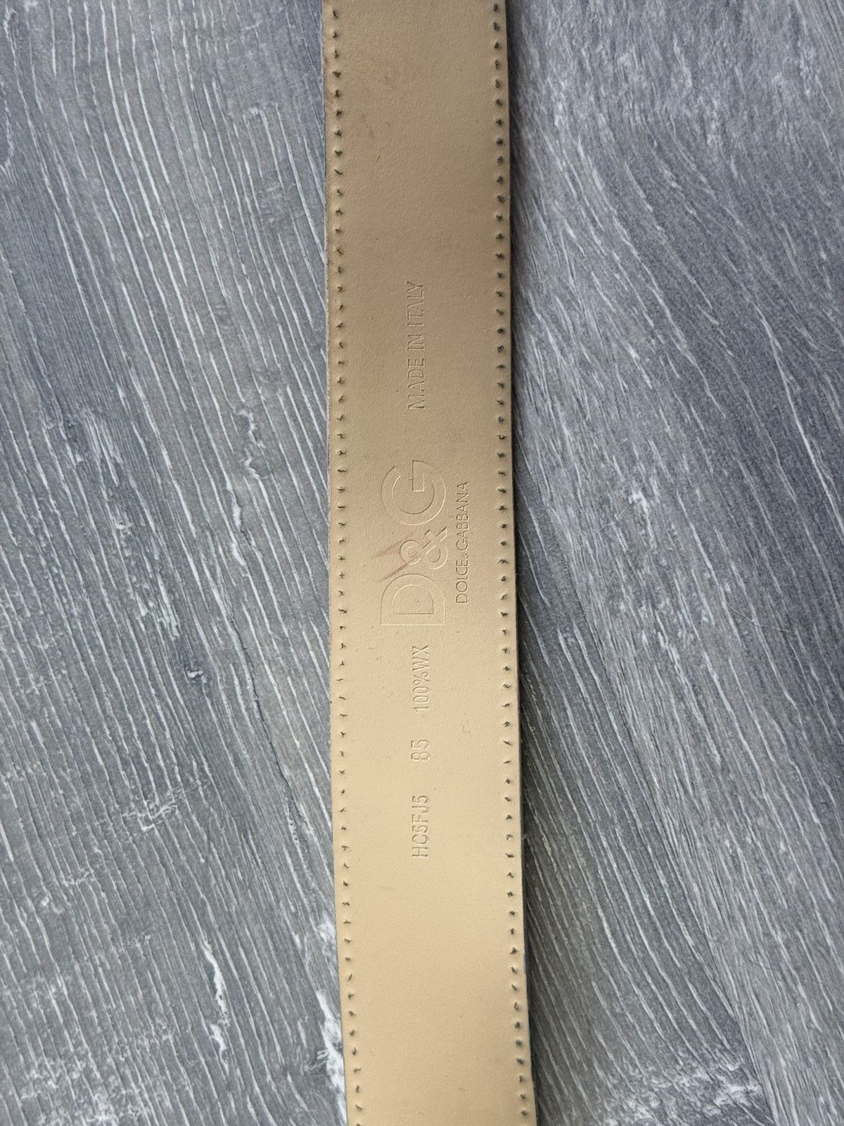 Dolce & Gabbana Dolce&Gabbana Women’s Leather Beige Brown Belt Size 85 Size ONE SIZE - 9 Thumbnail