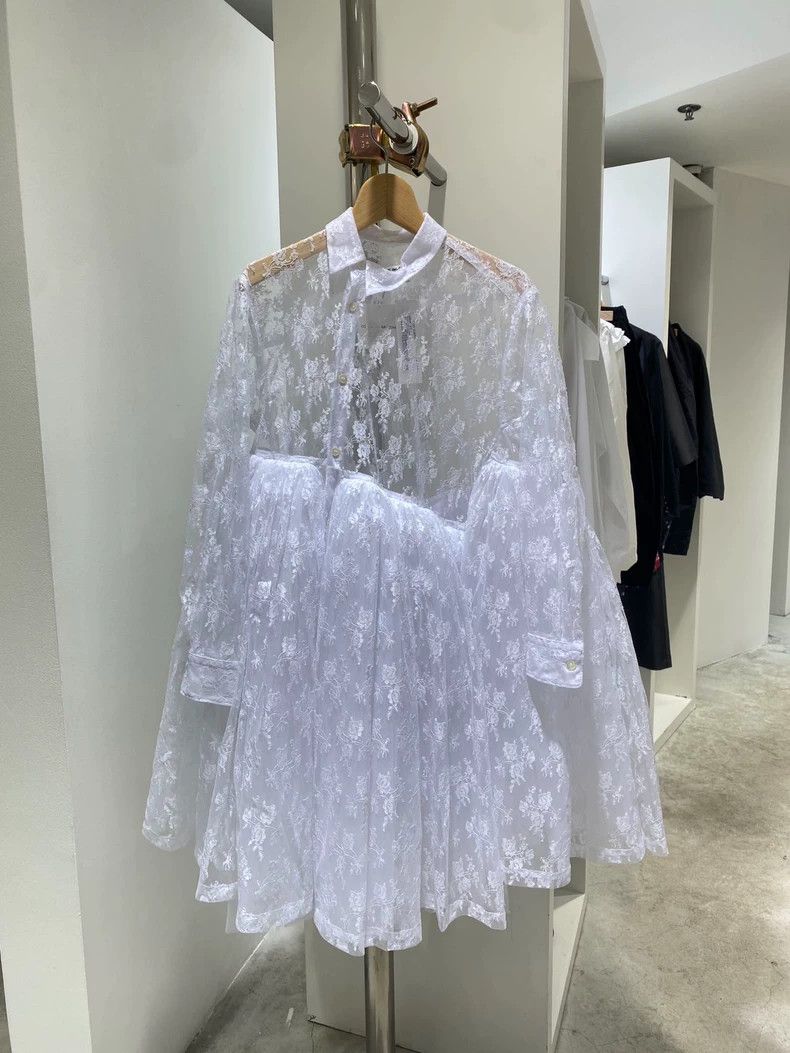 Comme des Garcons Comme Des Garcons White lace dress 2502-Nextarrow Size XS / US 0-2 / IT 36-38 - 1 Thumbnail